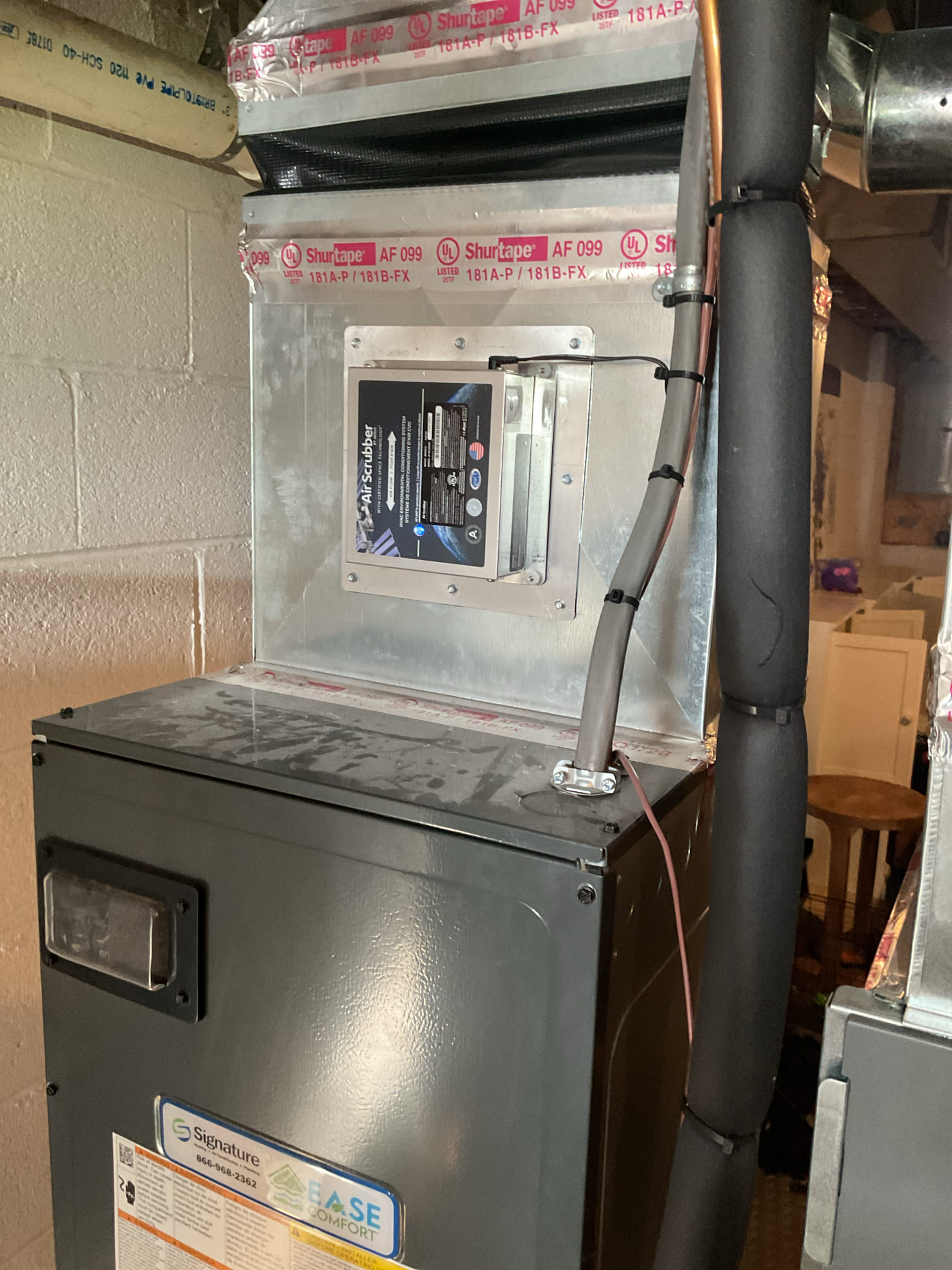 I Arrived to the customers home for a heat pump check up on a 4 yr old Goodman system . I checked all electrical connections and voltages . I checked the air filter and found good , filter size is 16x25x4 supplied by the customer . Inspected the indoor coil and tested electric heat package. Took temp splits for the electric heat and blower motor amperage draws. I looked at the outdoor heat pump and tested for an outdoor btu output. Inspected the outdoor components and unit pressures. Everything is working fine at this time of service, newer system. 
I did leave her an estimate for servicing her humidifier during the heat check ups for her to review.