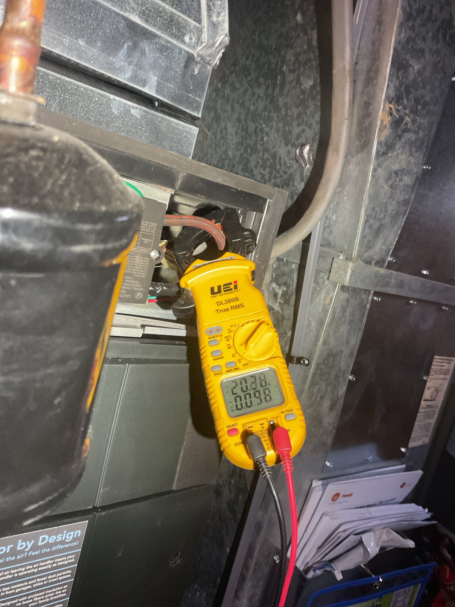 Completed heat tune up for heat pump with 15KW electric heat kit,
Installed by Dibiase April 2024. 

Replaced 20x25x4 filter provided by homeowner 
Indoor and outdoor coils in good condition.
Inspected wiring, controls, electric motors and components. 15KW electric heat kit 60A Good
Measured temperature rise and static pressure
Inspected drains. 
Verified defrost cycle 
Checked R410Arefrigerant charge/pressures. 388/65 matches manufacturer chart, 

Heat pump operating well at this time.

Current UV light system has bulb that has not been replaced in years. Model number of system is BioFighter 2S16 120V. I could not find matching UV replacement bulb so I provided estimates for new UV systems. 1 estimate for single bulb. 1 estimate for APCOX air treatment system.

Provided email estimate for plan membership. 
