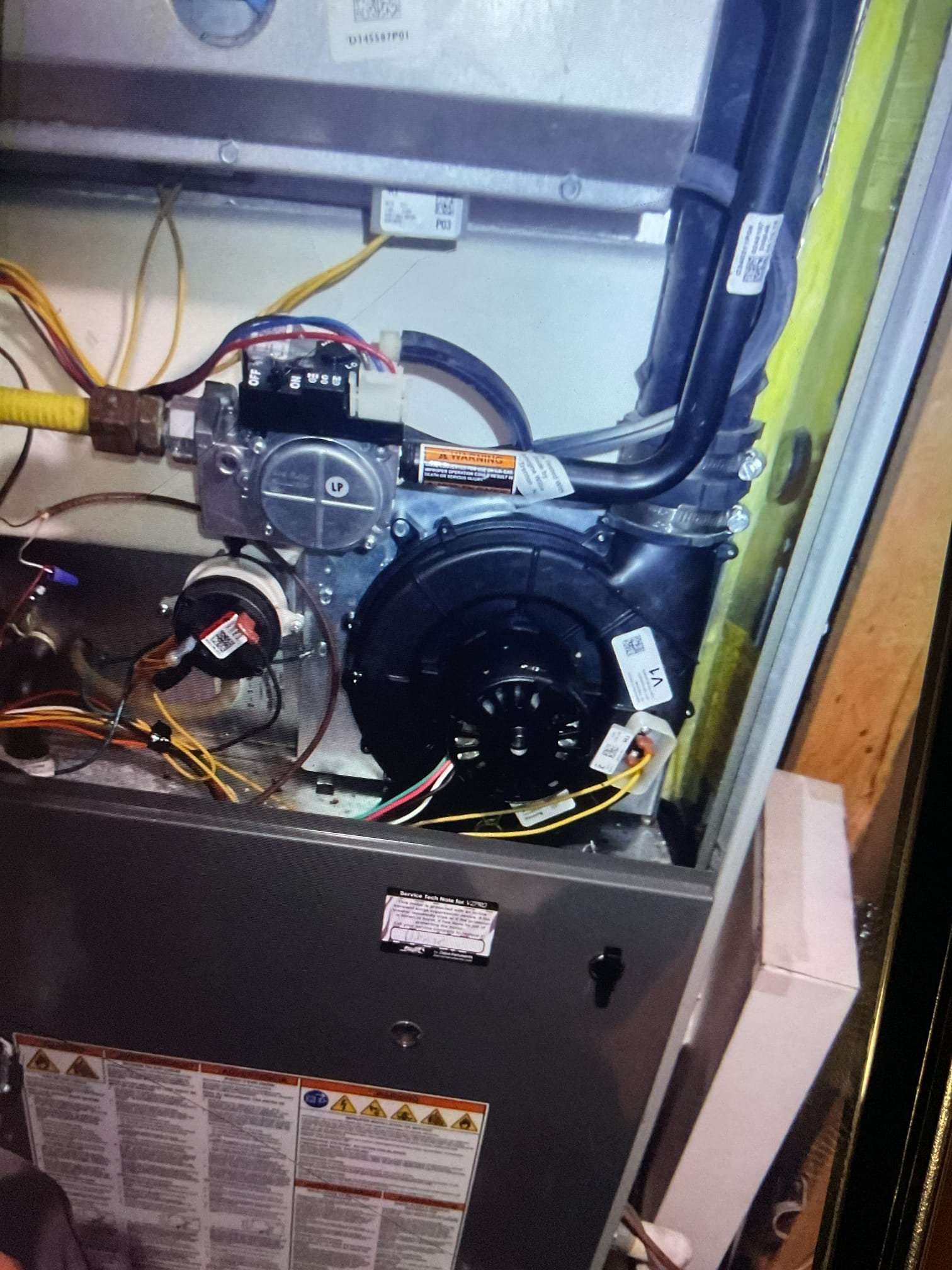 Luis 2-13-26 • replace two stage inducer motor under part warranty, removed old one and installed new one. Test operation and check amp draw ok. Cycle heater ok. 