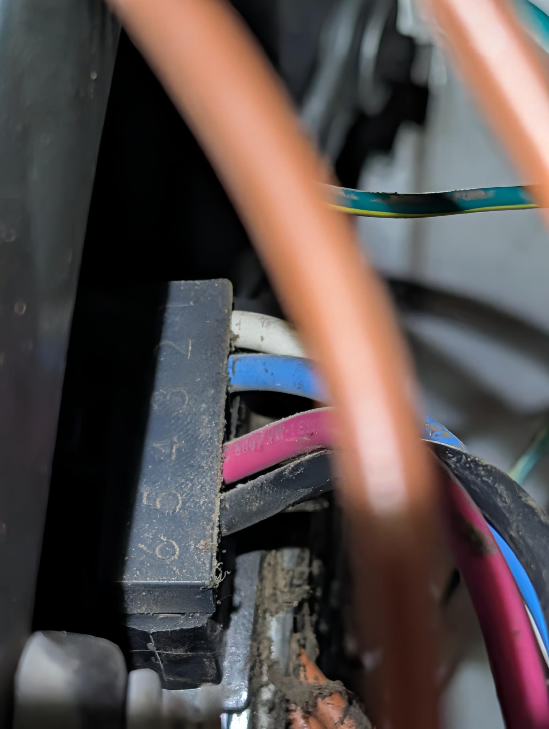 Homeowner had concerns about “smelling like hot curling iron” in ductwork and a loud hum from equipment.
Ac and Oil furnace is 13-15 years old. 

Equipment is low boy oil funace with riello F3 burner. Has not been serviced in quite some time. 5 years+ Found weak blower 7.5uF capacitor (reading 6.6)
Heat fan speed set to MED LO.
Attempted to take out blower motor to take photo of label but this would be very labor intensive. We will research and provide quote to replace blower motor.
The hum he showed me a video of did not occur while I was here. It may have been related to the weak capacitor.
 
Offered to replace capacitor he agreed. Replaced capacitor today.

Lots of debris in flue pipe. Cleaned out. Chimney does have a liner. Also reoriented flue temperature limit switch and added a strap to the 5” flue pipe. There is a very rusted elbow in the 5” flue pipe. Caulked gap fo now and provided estimate to replace. The heat exchanger itself has very little soot. 

Combustion analysis and 