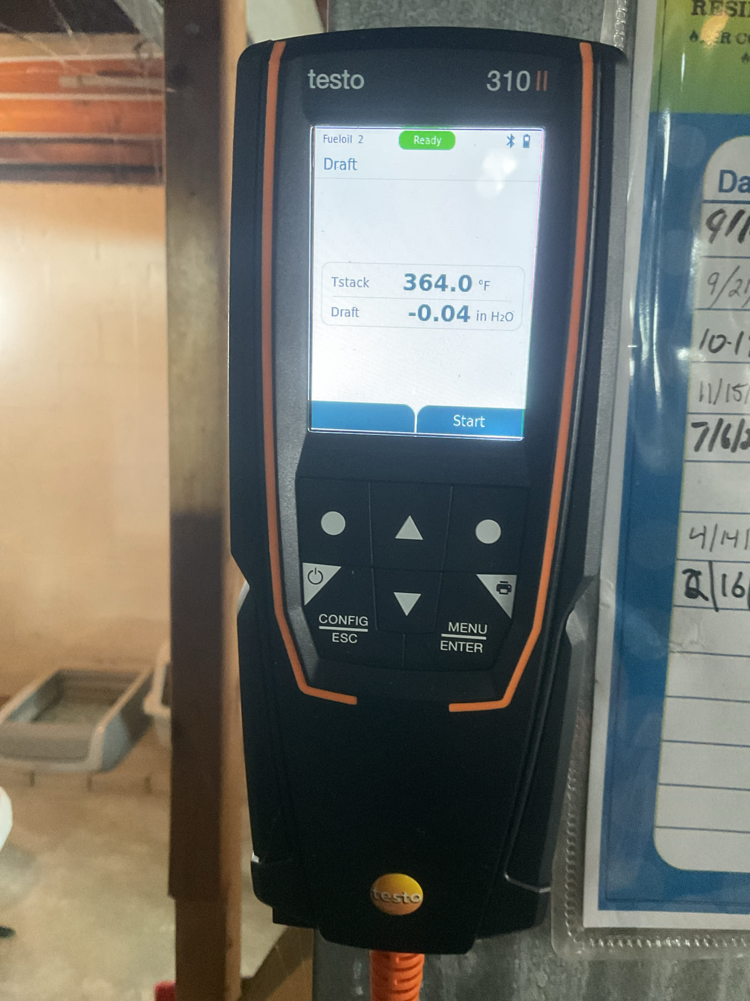 I arrived to the customers home to service their 4 yr old spirit oil furnace system. 
I started with checking the air filter and replaced  , the filter size is a 16x25x1. I checked all my electrical connections and voltages. I checked and replaced my strainer and nozzle , and the oil filter. I inspected and set my electrodes for proper gapping for optimal performance.  I inspected the flue pipe  for corrosion and pitting. Inspected my heat exchanger and the chimney for clearance. I bled the oil burner and tested system for smoke and combustion. I took temp rise splits at the return and the supply. Everything is running fine at this time of service.  I did let the customer know that they are getting low on oil and should be scheduled, it’s below 1/4 tank. 