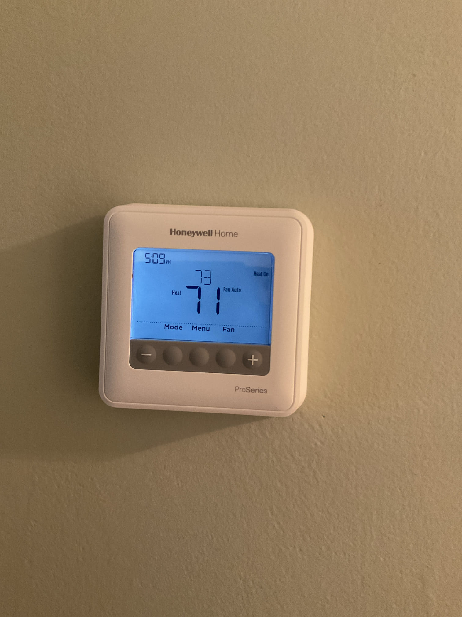 Luis 2-16-26 customer called in for no heat, second floor Trane heat pump from 2020. Customer move thermostat to another location and still heat pump does not come on. After troubleshooting found thermostat not bringing heat pump. I jumped wiring at thermostat base unit came on. I provided estimate to replace thermostat. Customer approved replacement of thermostat, set up programming to heat pump with 2 degree drop and 30 minutes back up heat stage timer. Test operation ok. Supply air 95 return air 72