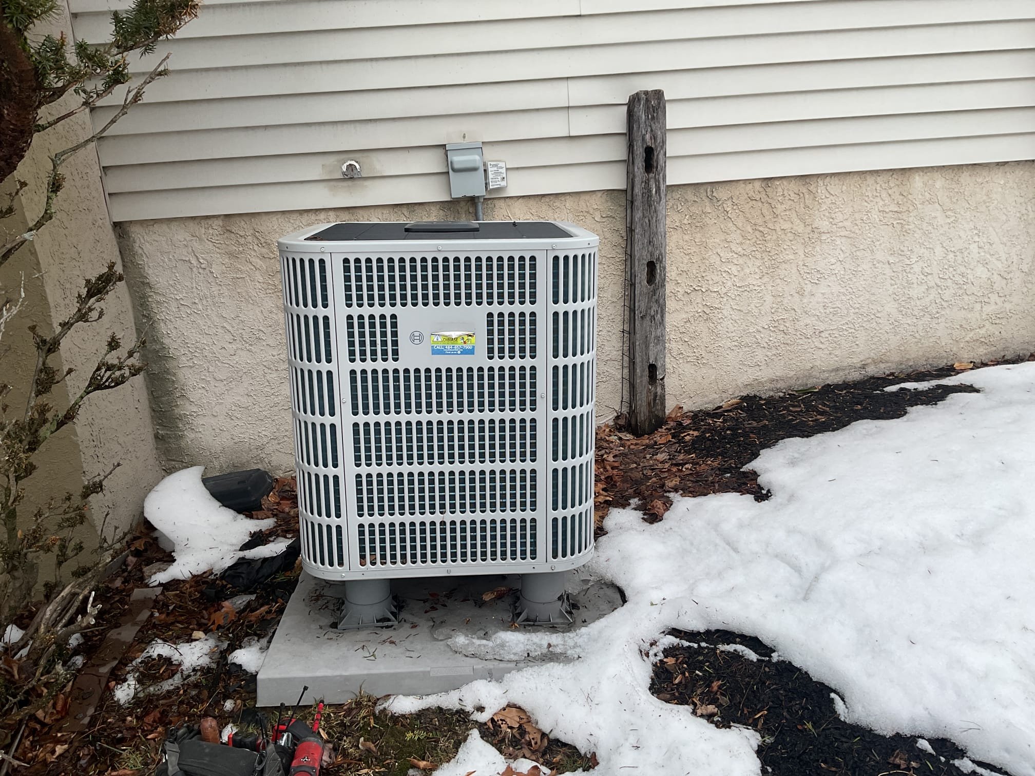 Fully assessed 2021 Bosch heat pump heating in correctly. Checked temperature rise at air handler it was 69 return, 81 supply, only 12 degrees temperature rise. Went outside and found heat pump was only ramping up to 31 hz. Checked 410a refrigerant pressures . They were 253/59 on gauges actual pressures. Digital control board was 478/101. Tested voltage going to pressure transducer, 5 vdc between red and black. .8 vdc between red and white.  Pressure transducer has failed. Also found heat pump very off level. Provided estimate to re level heat pump. Need to provide estimate to homeowner to replace pressure transducer. Heat pump is working but barely at this time, 