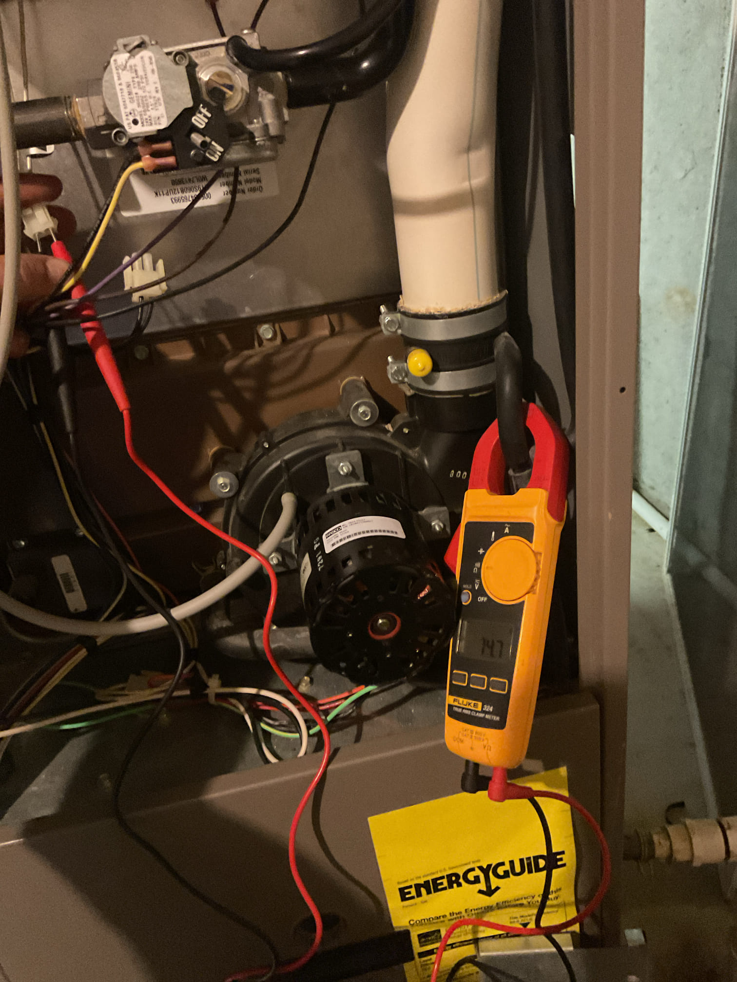 Performed precision heat tune up on 2007 York gas furnace. Replaced 16x20x1 air filter. Checked all electrical connections and components. Found hsi is showing signs of wear very white and brittle. Also flames sensor should also be replaced. Used camera and looked over heat exchanger. Tested blower capacitor. Blew out drain tubing. Gas furnace is 19 years old and would highly recommend getting a replacement quote. Gas furnace is working at time of service. 
