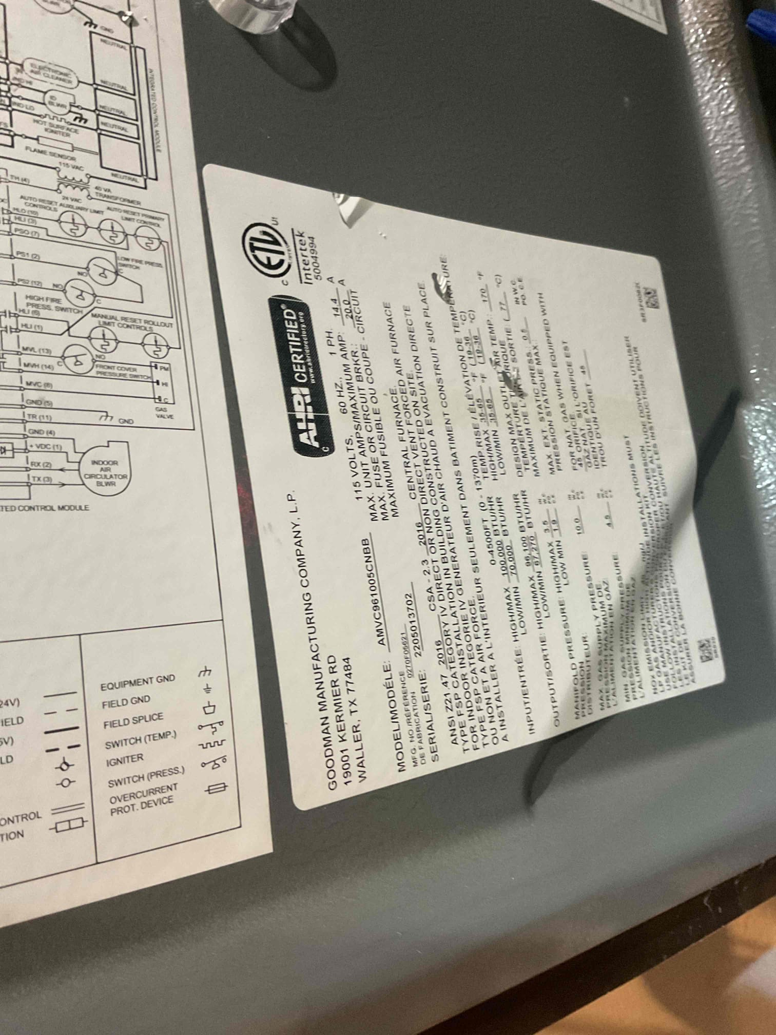 Luis 2-19-26; Performed gas heat tuneup,  Amana heater from 2021, check electrical components, low and high clean flame sensor inspect burners, check gas coming in 12 inches water, 3.5 water column manifold. Perform combustion test check supply and return our temperatures check air filter, customer change 413 and also take cares of 35 pad.  Test condensation pump ok. Heater is working properly at the time of service, check gas piping no leaks. 