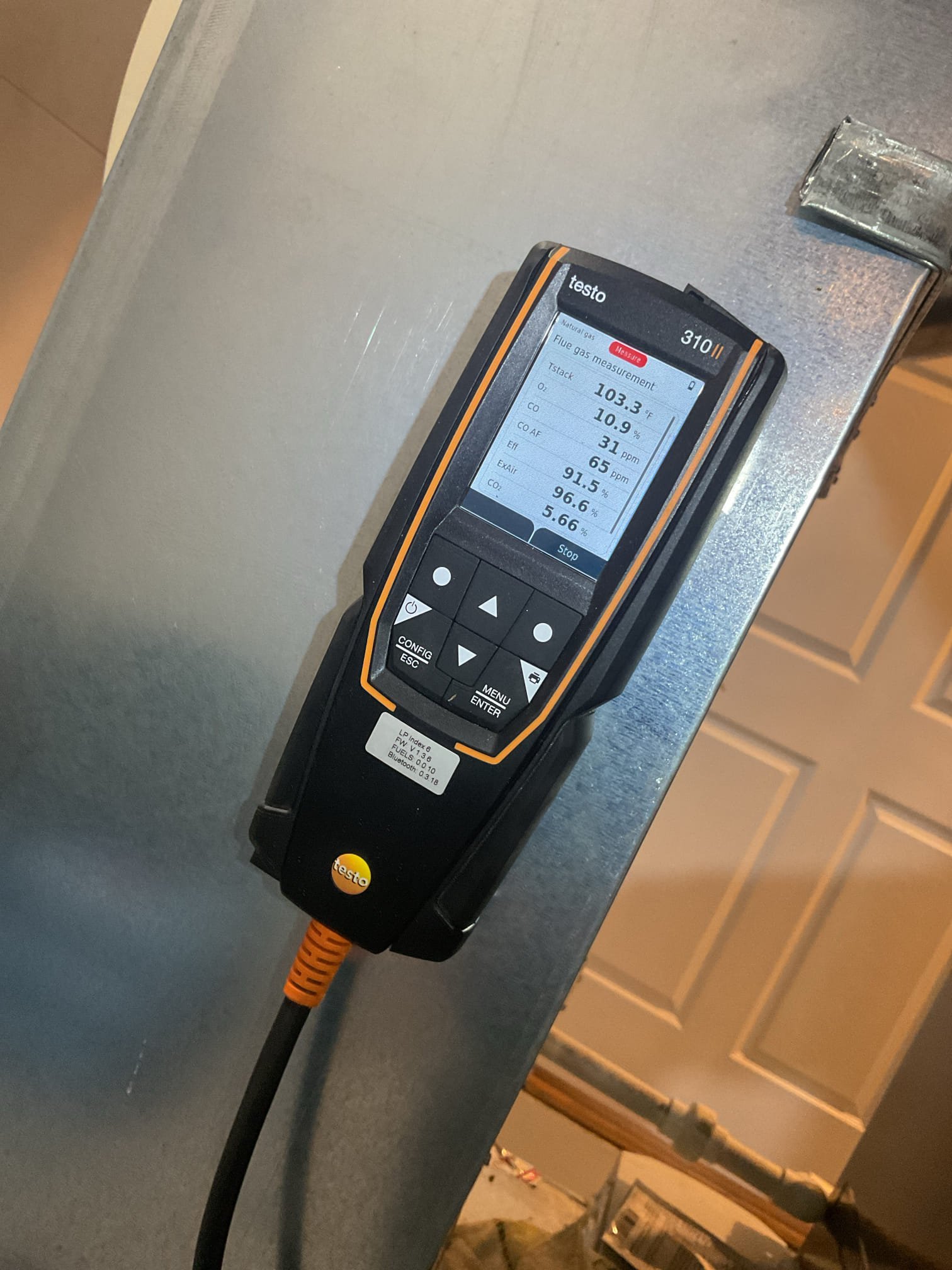 Luis 2-19-26; Performed gas heat tuneup,  Amana heater from 2021, check electrical components, low and high clean flame sensor inspect burners, check gas coming in 12 inches water, 3.5 water column manifold. Perform combustion test check supply and return our temperatures check air filter, customer change 413 and also take cares of 35 pad.  Test condensation pump ok. Heater is working properly at the time of service, check gas piping no leaks. 