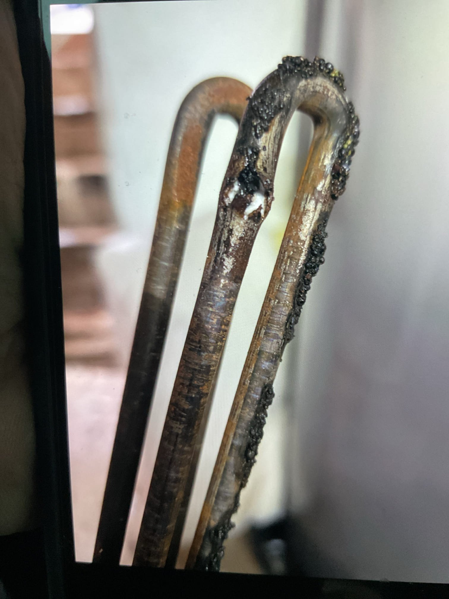 
• Isolate and drain down water heater
• Replace failed heating element 
• Refill water heater
• Test functionality of new heating element 
• Test operation of water heater

2/19/26
Barry
Installed new bottom element 
Installed new anode rod on hot side. It was missing from when tank was replaced /2025.
Tested voltage and amp draw of each element. Made top element satisfy and then checked bottom element amps. Both elements 20A when energized.

Set each thermostat to target 125°F.

Water heater operating well at this time. 