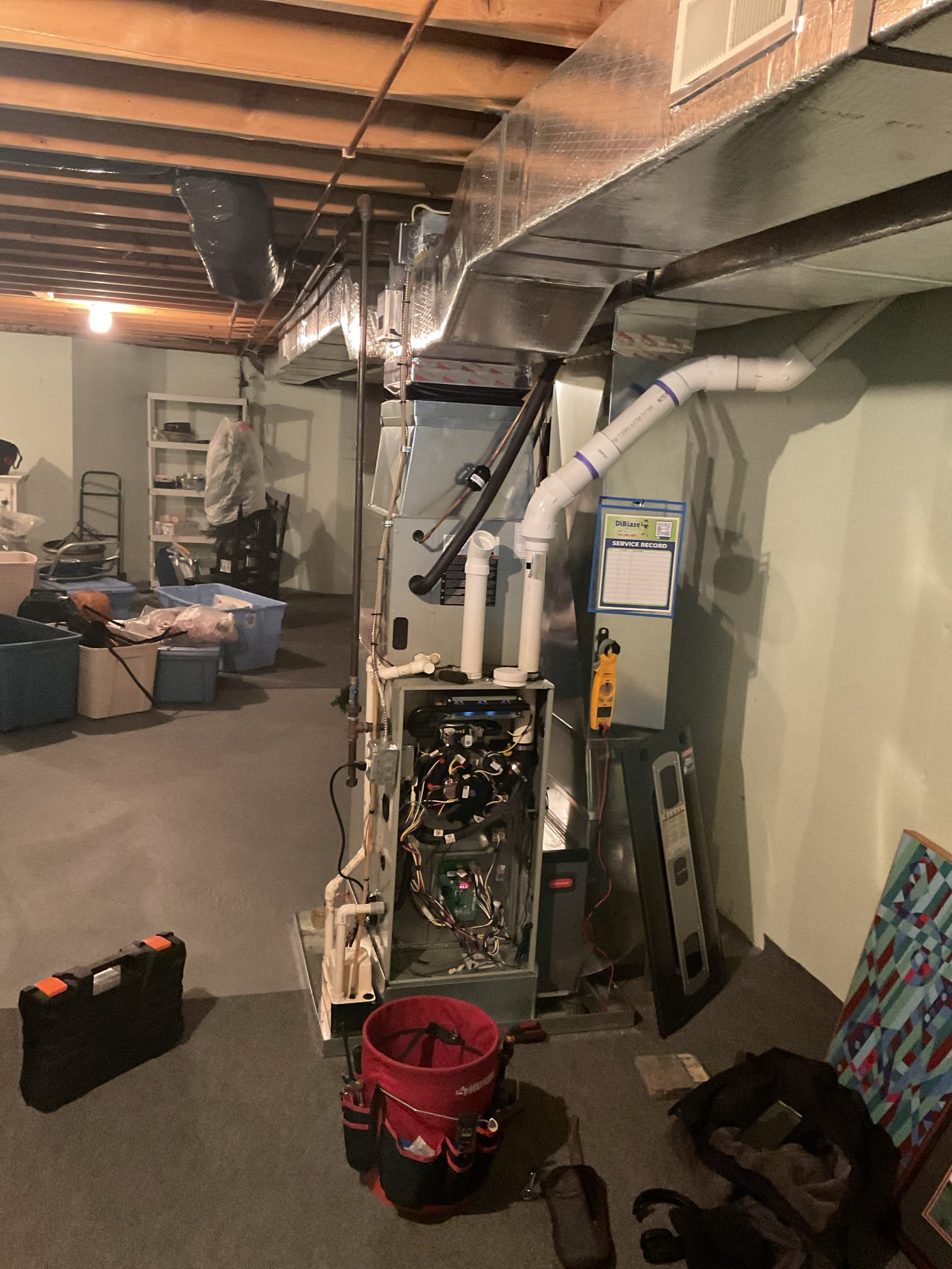 Luis 2-19-26 performed gas heat check up, 60,000 Btu American standard heater from 2019. Check system operation ok inspect all components, air delivery, combustion removal and ignition ok performed combustion test check drain and test pump, inspect gas piping ok. Cycle heater ok. System is working properly at the time of service. 