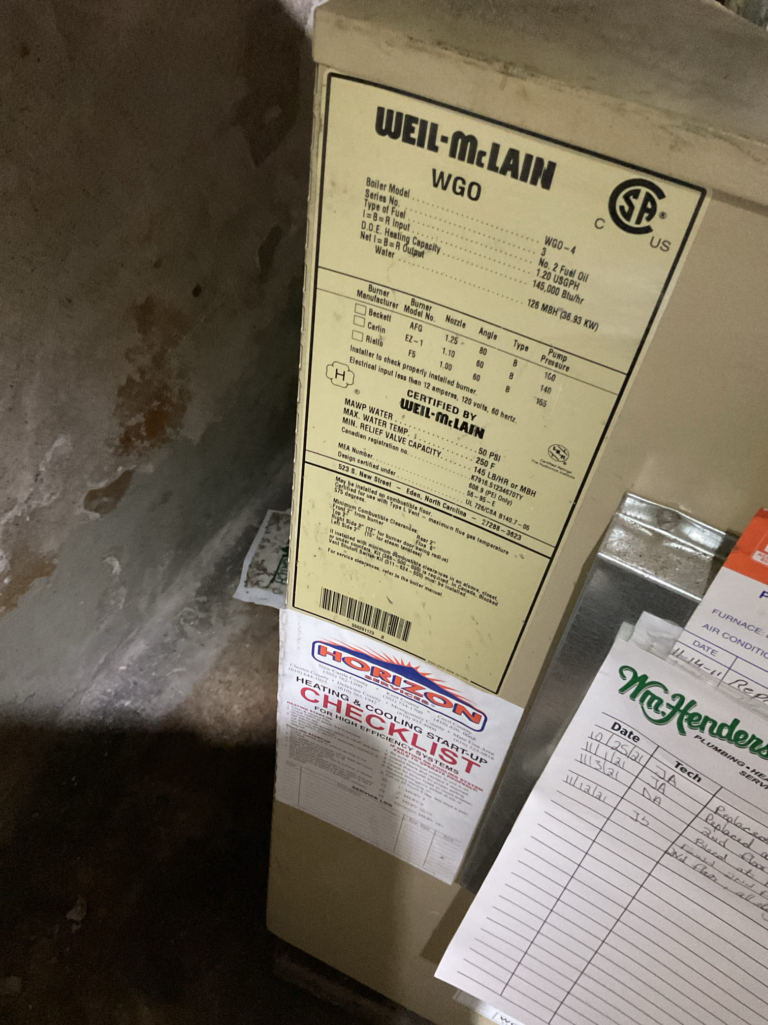 2-20-26 Luis, customer called in for one of the zones not heating upon arrival. Customer stated that he just turned the heat on and it’s working now. I checked system operation test water feeder, air eliminator and circulation pump. I purge line for testing purposes, water feeder works, air eliminator does not bleed any air. There is some noise coming for circulation pump impeller. Cycle boiler, customer stated that circulation pump was running but pipes were cold until this morning prior me arriving. I also inspect aquastat and noticed temperature for limit was set to 200F. I asked customer is that was a reason for that, he said he didn’t know about, with customer permission I lower high limit to 180 and low limit 150f. Customer has indirect tank for heating hot water. I did provided estimate to replace circulation pump #5 and replacement of air separator head. Customer will call office. 
