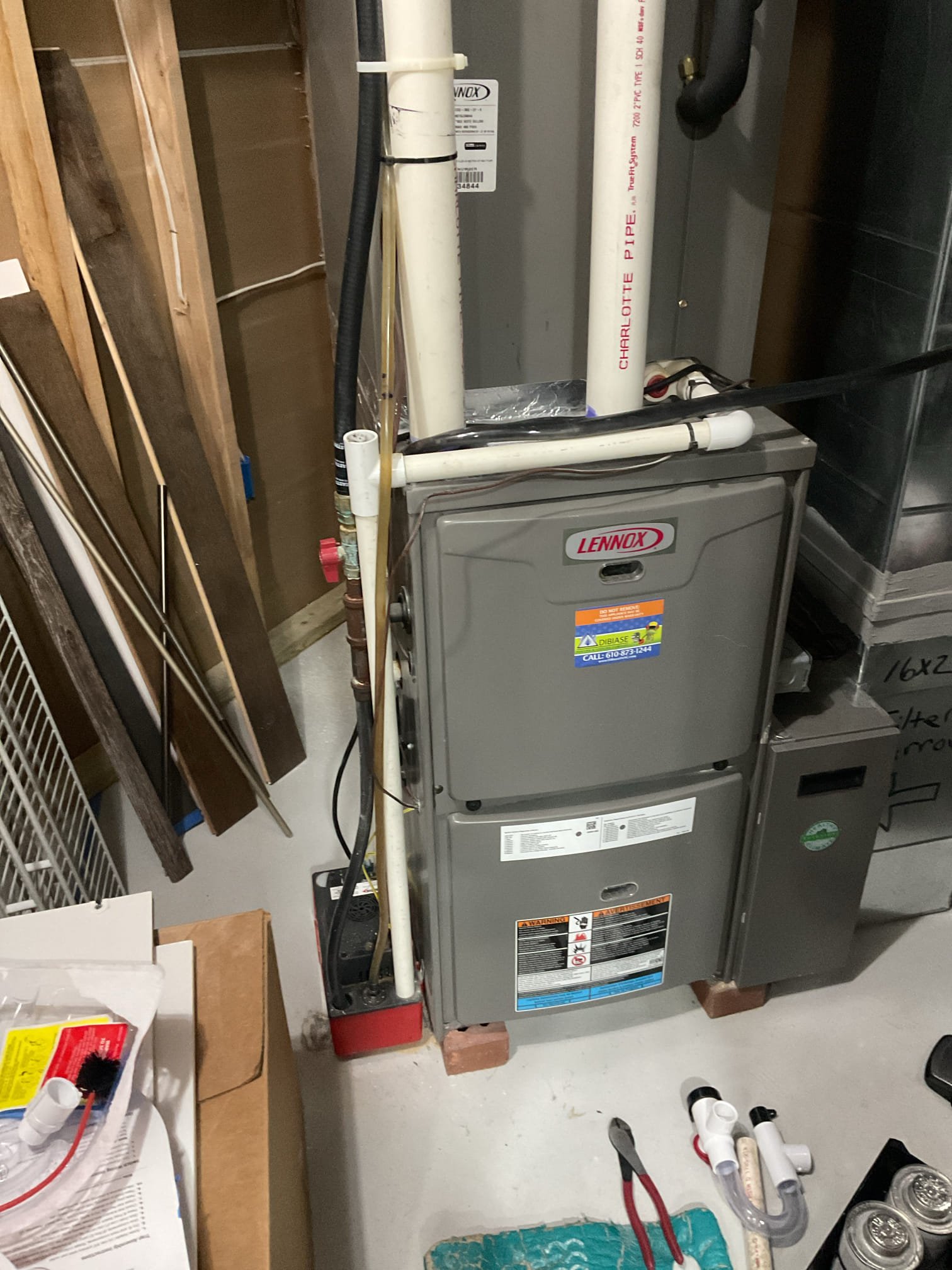 (2) EZ trap (1) for each system. Fully serviceable AC drain trap with overfill protection switches

2/20/26 Dan 

I arrived to the customers home to install two EZ trap systems for both coils in the basement. I cut out old PVC piping to accommodate for the new EZ traps per system . Once completed I wired the safeties in series with the condensation pumps. I checked for leaks and tested the safeties for  proper operation. Collected balance for the new water safeties. Paid by cc. 