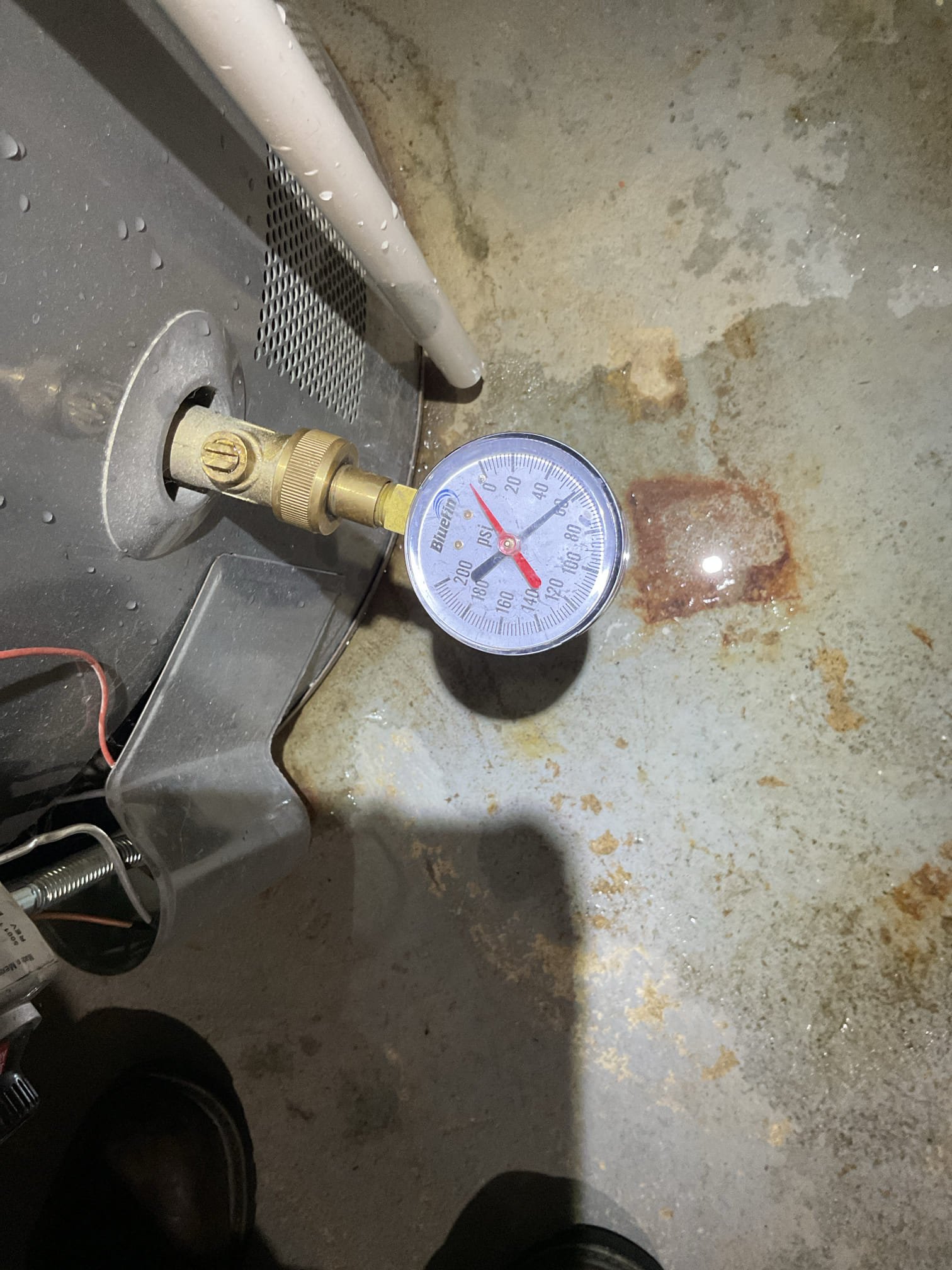 Luis 2-20-26 performed water heater inspection Rheem atmospheric water heater 40 gallon natural gas from 2018. Inspect piping, relief valve. Water pressure and temperature, drained 15 gallons, water looks ok. Test thermostat ok. Unit is out of warranty (6 years) I provided estimate for recommendations, I also provided estimate to replace water heater. 