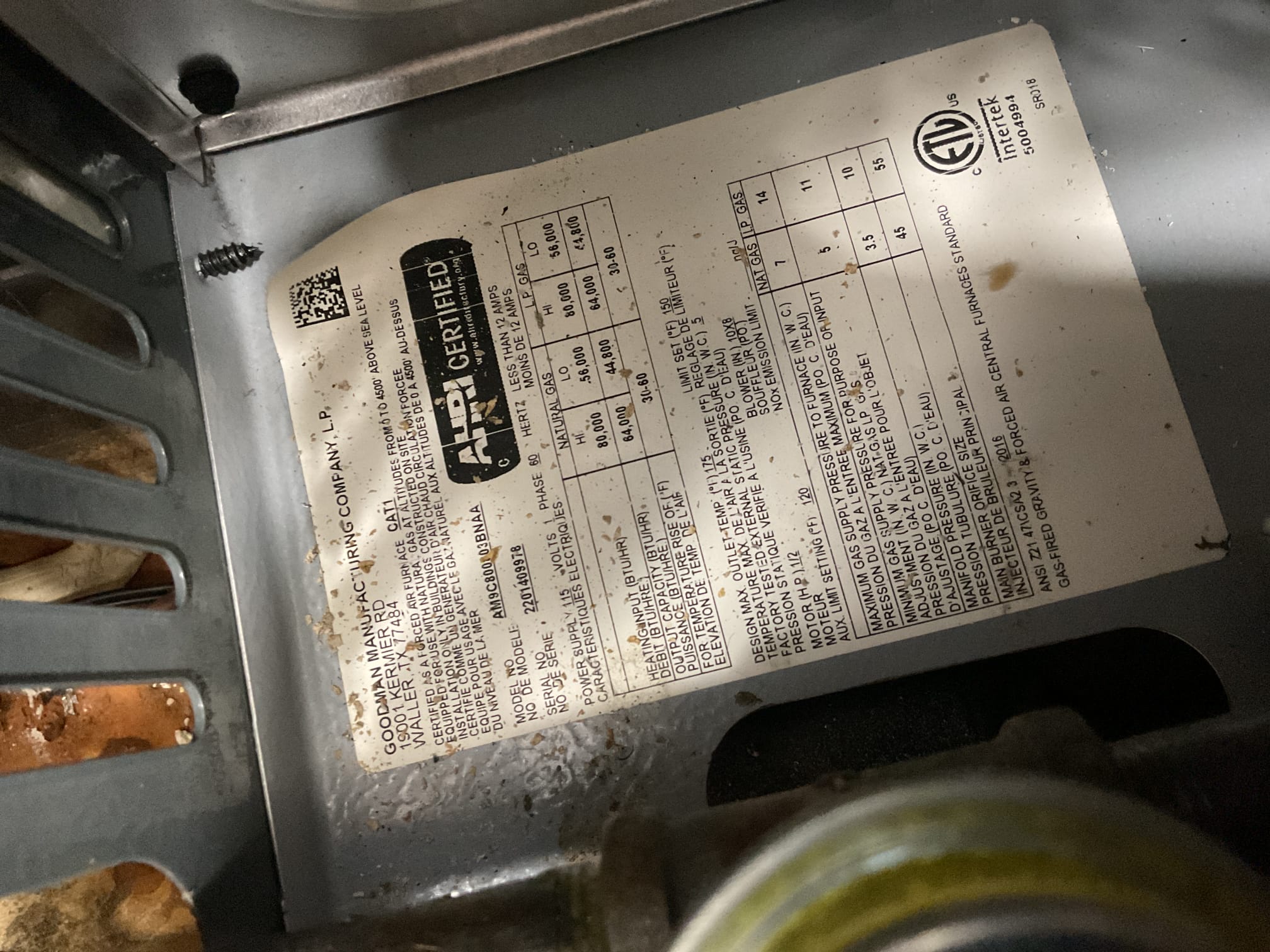 Performed precision heat tune up on 2022 amana 80% gas furnace. Homeowner just replaced 20x25x1 air filter. Checked all electrical connections and components. Checked gas pressure. Cleaned flame sensor. Blew out pressure switch tubing. Checked temperature rise in heat pump mode and gas heating mode. Provided estimate to install x13 surge protector for blower motor. Gas furnace is working properly at time of service. 