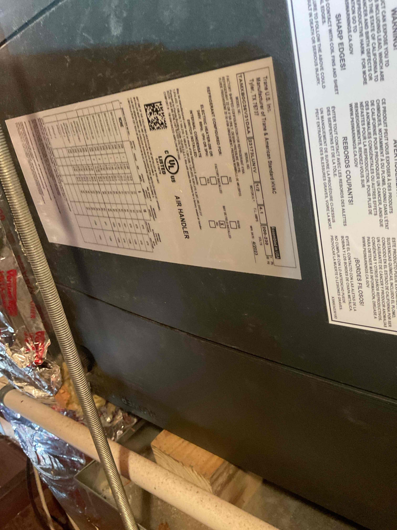 Luis 2-26-26 Trane heat pump inverter from 2024:
Perform heat inspection on a heat pump customer just replace both filters check attic system flush and test condensation drain line test ez trap OK check airflows supply and return air, check outdoor unit refrigerant pressures  and electrical, used inverter board to check system operation ok, test back up heat 10 kw ok. System is working properly. 