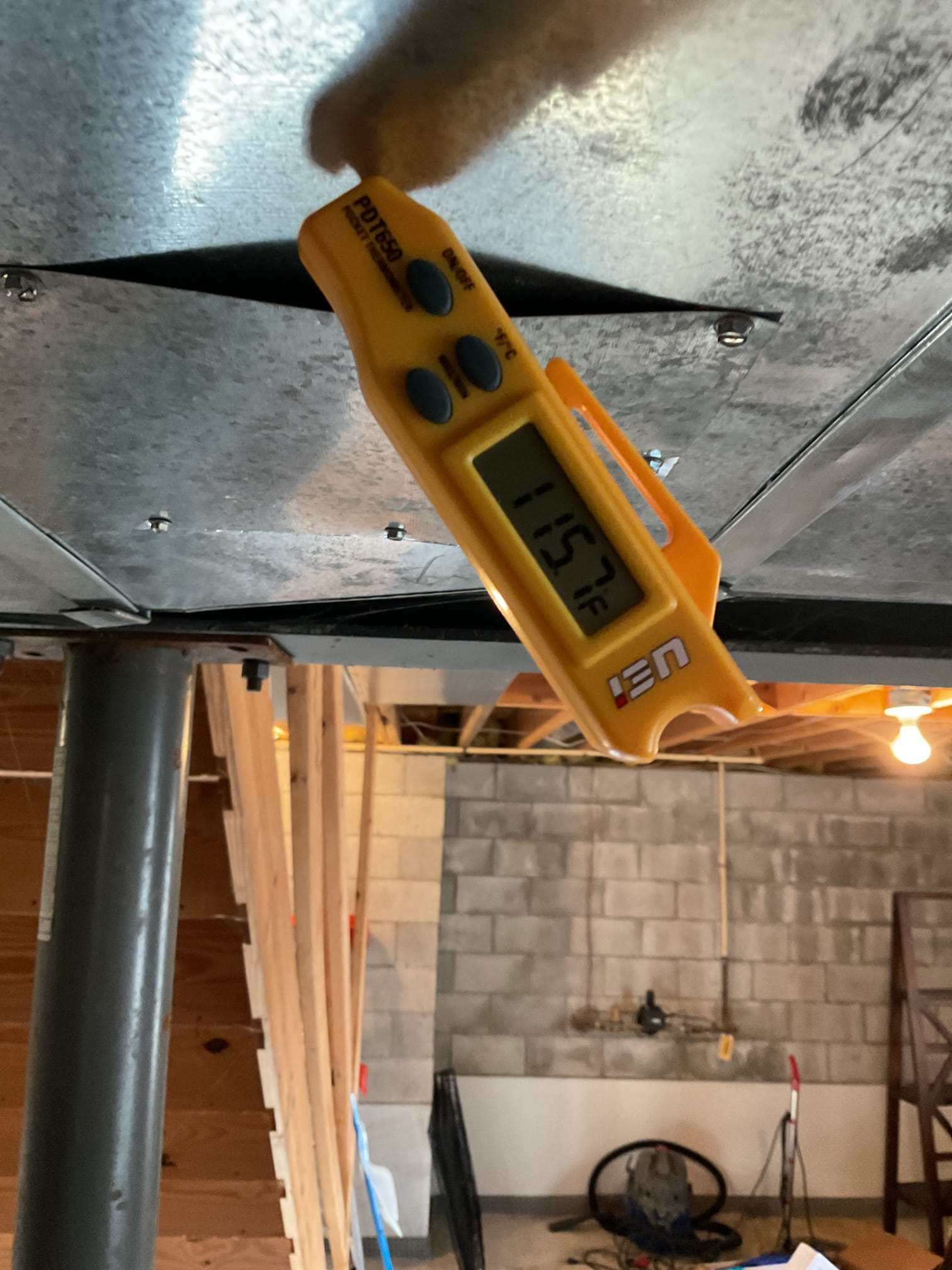 I arrived to the customers home to service their 4 yr old 95% Amana gas furnace system. 
I started with checking the air filter and replaced , the filter size is 16x25x1 supplied by the customer . I checked all my electrical connections and voltages. I inspected and tested the  burners , flame sensor and the igniter. I water tested all tubing and hoses, and inspected the collector box, found some old water spots no active leaking . I inspected the exhaust and fresh air pipe for restrictions and bellies. I inspected the inducer and the blower motor operation. I checked and tested for combustion and took temp rise splits at the return and the supply. Everything is running fine at this time of service. 