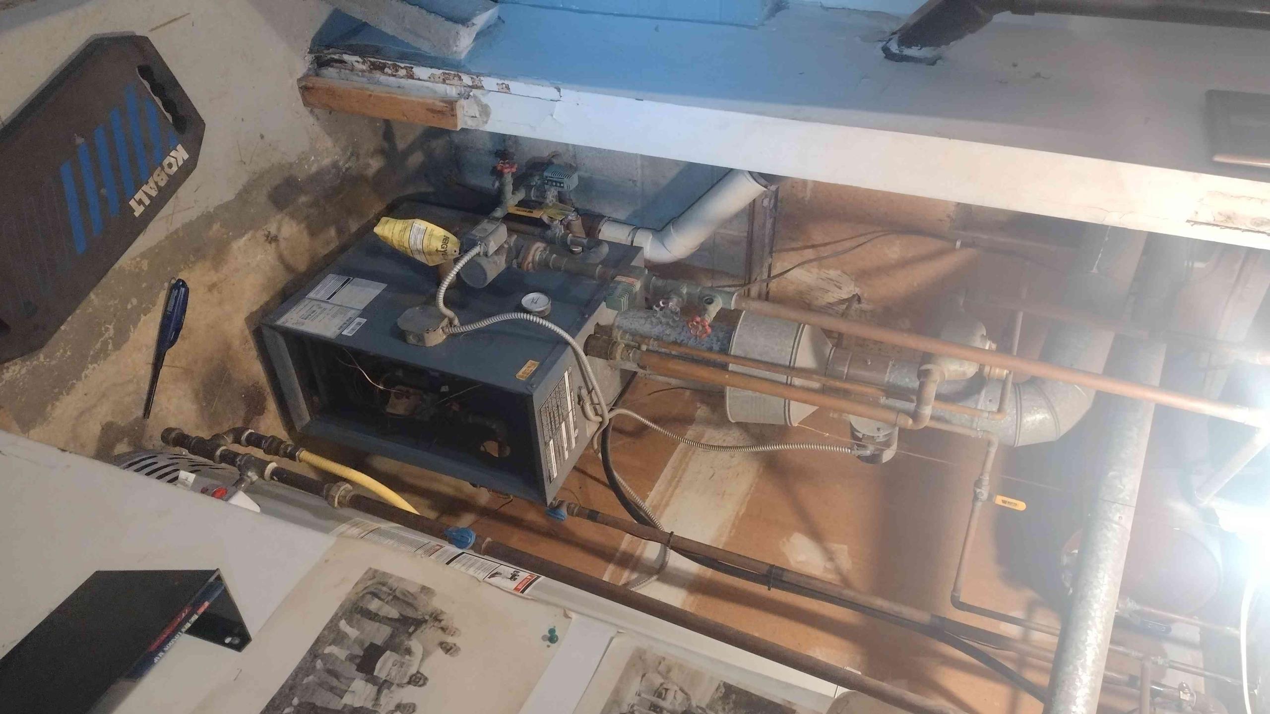 Luis 3-2-26 customer called in for no heat. Gas boiler.  Found boiler off upon arrival. Pilot is off, I talked to customer about issue it could be just pilot or issue with gas valve. Relight pilot and test operation. I perform combustion test ok. Boiler piping is outdated and in poor shape, customer is aware this issue. I don't feel comfortable checking water pressure all valves are in bad shape. I provided estimate for recommendations other option is to upgrade boiler. Customer does not use email. Please mail receipt and estimates. 