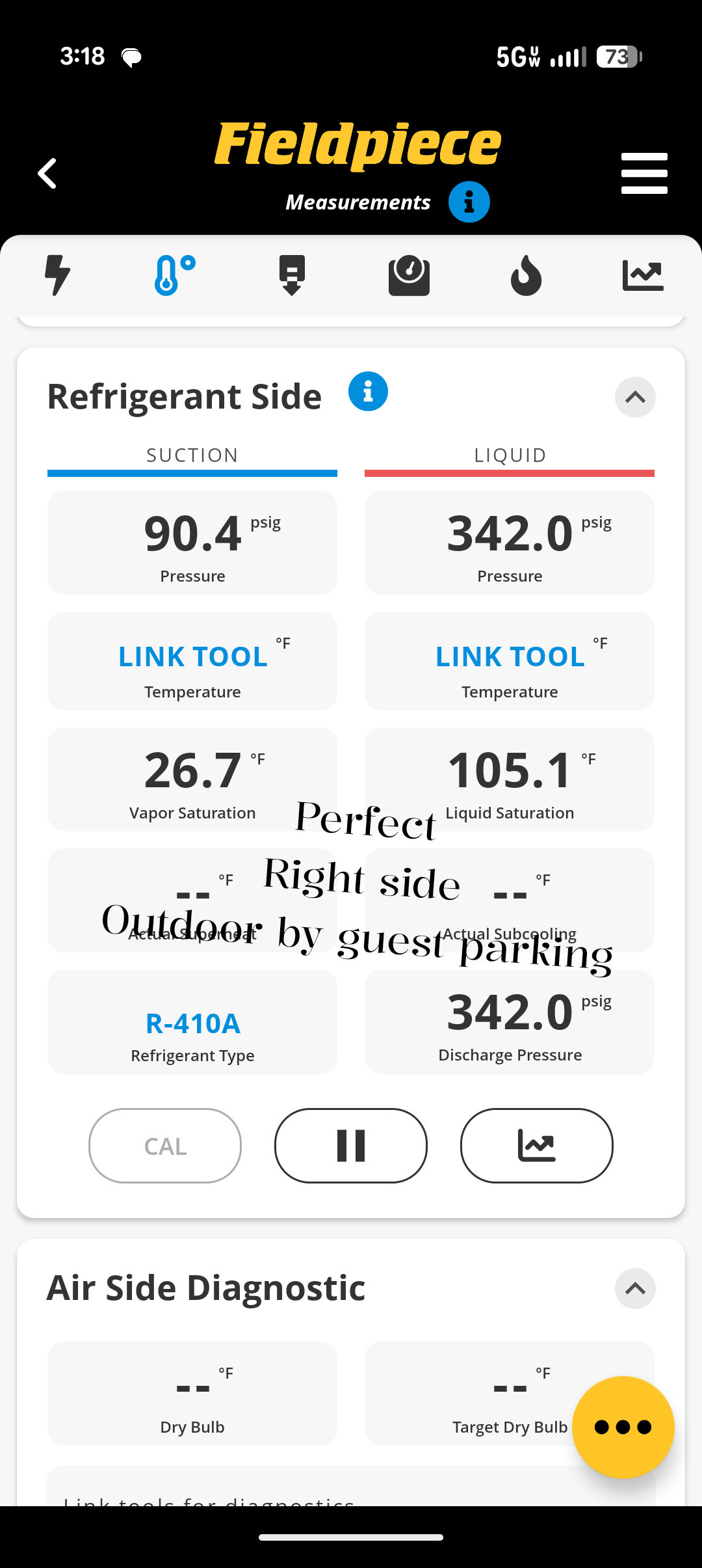 Completed heat tune ups.
(2) Minisplit systems with (5) indoor heads each.
 Cleaned all washable filters.
Measured temperature rise at each head.

Monitored refrigerant pressures at each system with demand for heating from all heads. Verified defrost cycles. Refrigerant pressures good.

The reception post mentioned that around mid day from time to time the units “shut off” and she has to reset all remotes. There were no error codes at outdoor control. Unit did not present any problems during today’s tune up and testing. 
Voltage feeding units is towards the low side of Randle (measuring 201V) absolute lowest would be 197V. 

Remember you cannot set remotes of indoor heads tied into o either outdoor unit unit to opposite modes (Heat/Cool). All (5) heads of left side must be set to the same mode. And all (5) heads of right side must be set to same mode. 