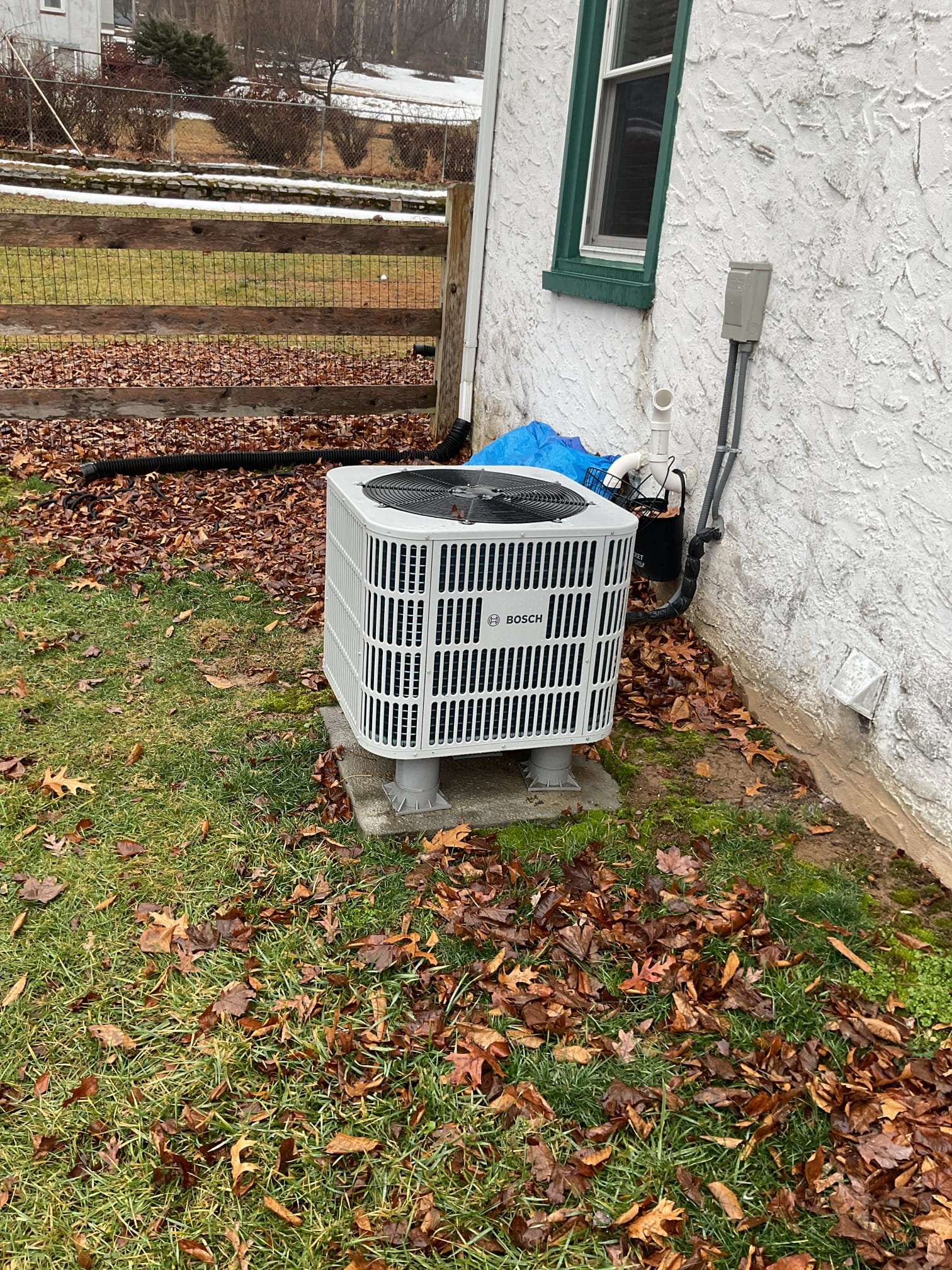 Luis 3-2-26 customer called in because they wanted to make sure no issues with unit. Customer has bosch heat pump with propane back up the heater. They stated that they have used more propane this year. Upon arrival test system operation thermostat is calling for heat pump outside. Unit is running check supply return. Air temperature is 25° split between the supply and the return with 38° outside. Balance point for the heat pump it’s 30 and 35 for back up heat check heat pump  refrigerant levels ok as I was checking system unit went into defrost. Defrost was completed normal. I compare refrigerant levels with gauges and inverter board. Both numbers are close enough within 10 psi difference. Heat pump is working properly I don’t see any issues. This winter is been colder than other years that’s why propane heater is been running more often. 