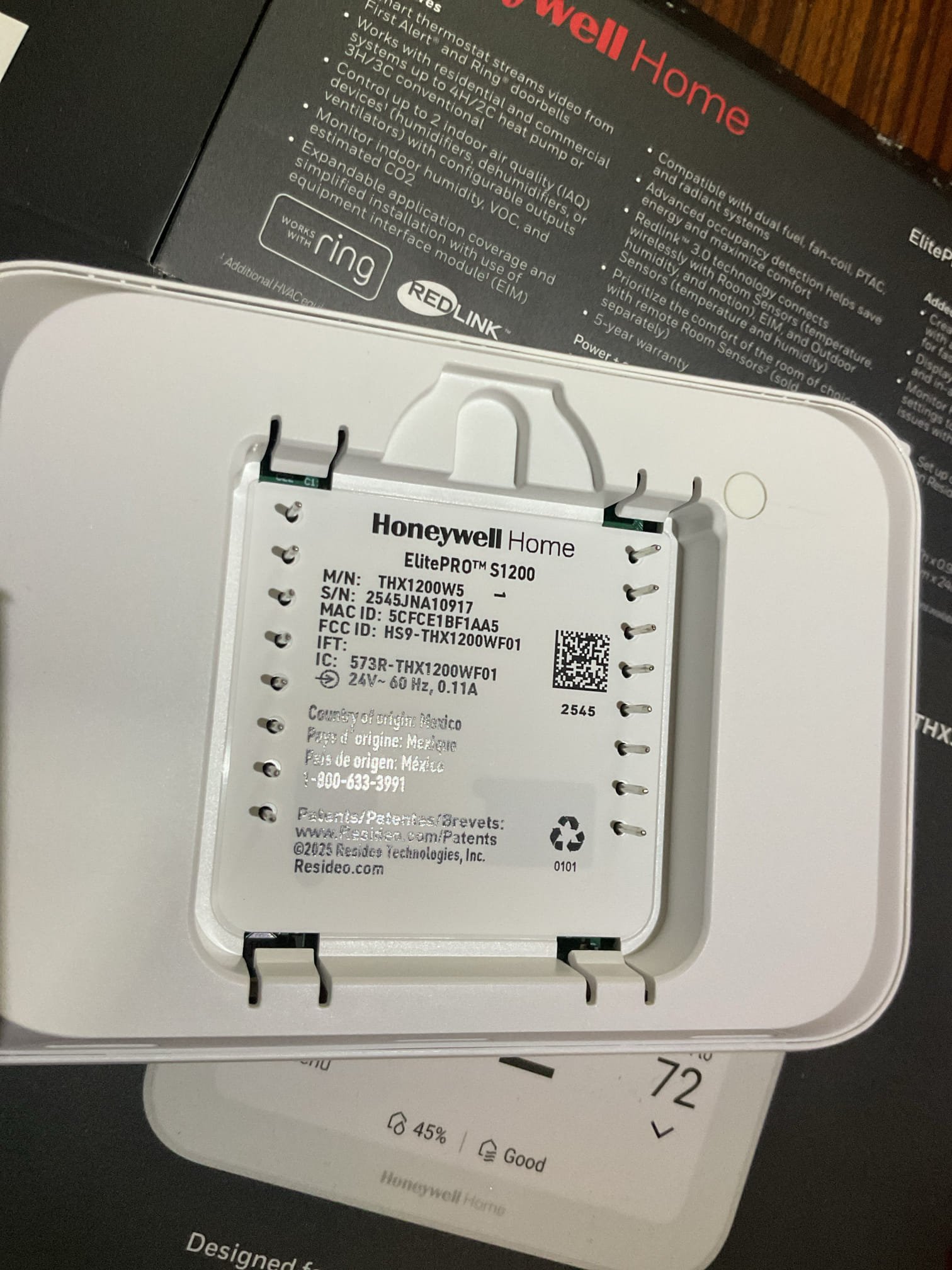  No heat for first floor system.
Homeowners experienced power outage last night. Second floor system ok. 

Thermostat is blank but I had 24V at the furnace control with an idle status.
3A resettable fuse was not tripped.
There are no open safeties and 24V to the thermostat 

Thermostat has failed. 

Homeowner agreed to install  Honeywell S1200 Smart Thermostat.
Mounted and wired today. Used the black conductor to the L terminal to control humidifier from thermostat.

Also determined that the humidifier solenoid has failed. It is shorted and whenever energized causes the 3 A fuse to pop.
Provided email estimate to replace solenoid. Left it unwired for now. And configured thermostat to NOT have humidification until solenoid is replaced. 

I checked the ohm value of the outdoor unit contactor as well which is another component that can commonly short out during a power outage found to be good. (21 ohms)
Tested gas heat and heat pump operations before. Good

System operating well at this t