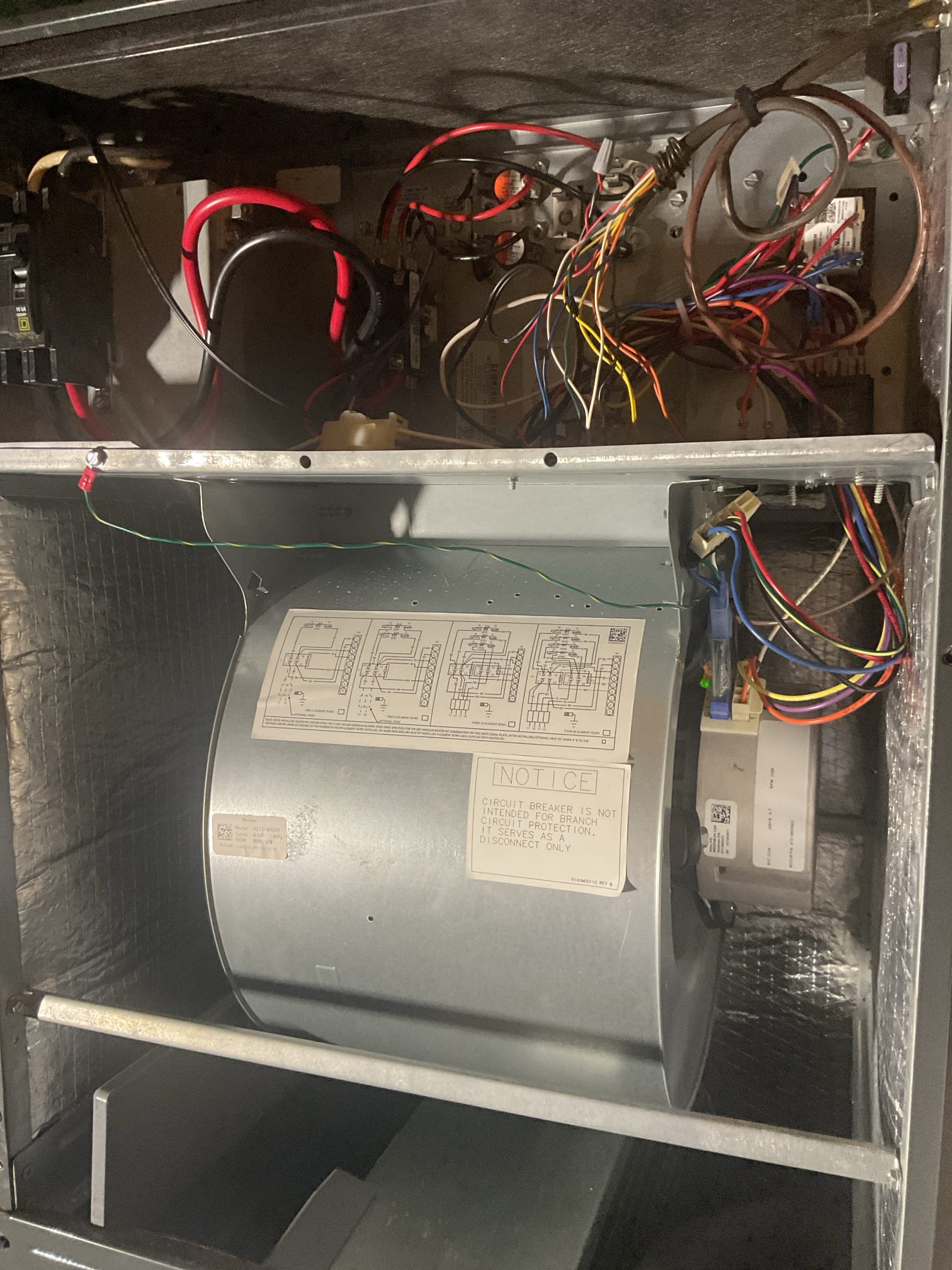 Installed x13 surge protector and ran system in heating mode. Everything came on and is working properly at time of service. 