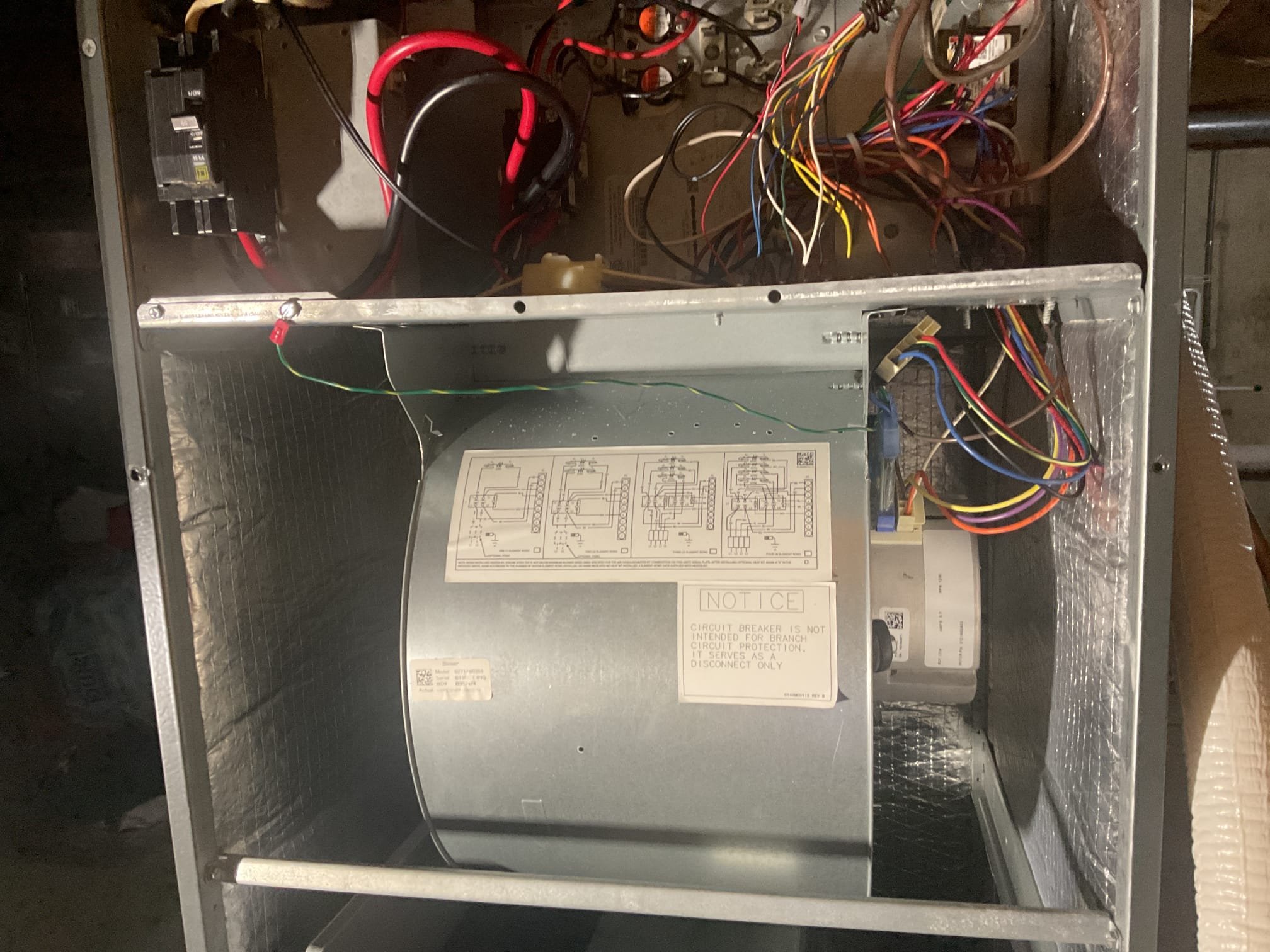 Installed x13 surge protector and ran system in heating mode. Everything came on and is working properly at time of service. 