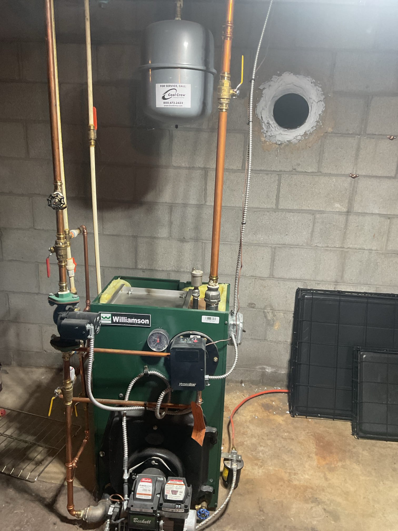 Performed precision heat tune up 2022 Williamson oil boiler. Checked all electrical connections and components. Replaced Rf1 oil filter. Replaced.75x70 b nozzle. Replaced strainer. Performed smoke and combustion test. Vacuumed out soot from heat exchanger and smoke pipe. Ran boiler in heating mode. Oil boiler is working properly at time of service. 