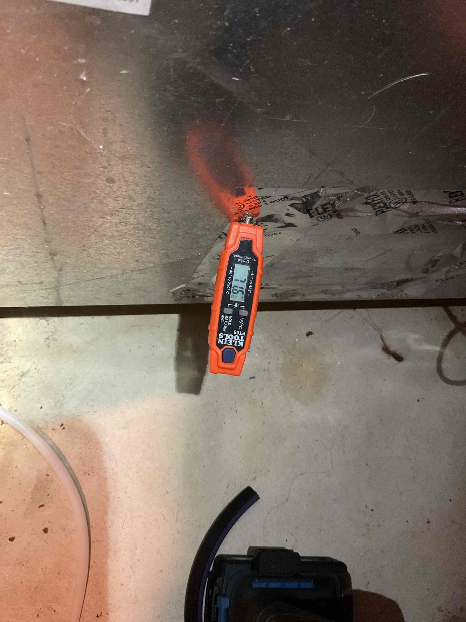 2/26/26 
Heating check up on an 8 year old 80% Luxaire Natural Gas Furnace

Started tuneup and completed tuneup running combustion tests, both tests show good combustion levels. Tested return and supply temperatures and found a temp rise of 56 degrees which is in appropriate data plate range. Tested static and found total static to be 1.03inwc. Checked gas pressure, found single stage valve running at 3.19inwc, I adjusted this to 3.51inwc. 

Checked all electrical connections including total system amps, inducer amps, blower amps, blower capacitor, ignitor and flame sensor, all electrical components functioning properly. 

Filter was replaced today. Pulled and cleaned flame sensor. Visually inspected blower motor and burners, both in good condition. Pulled high limit safety and scoped heat exchanger, did not discover any cracks or rusting. Ensured all pressure switch tubing is clear. 

Homeowner signed and paid in full for an upgraded thermostat today, did not have thermostat on van, w