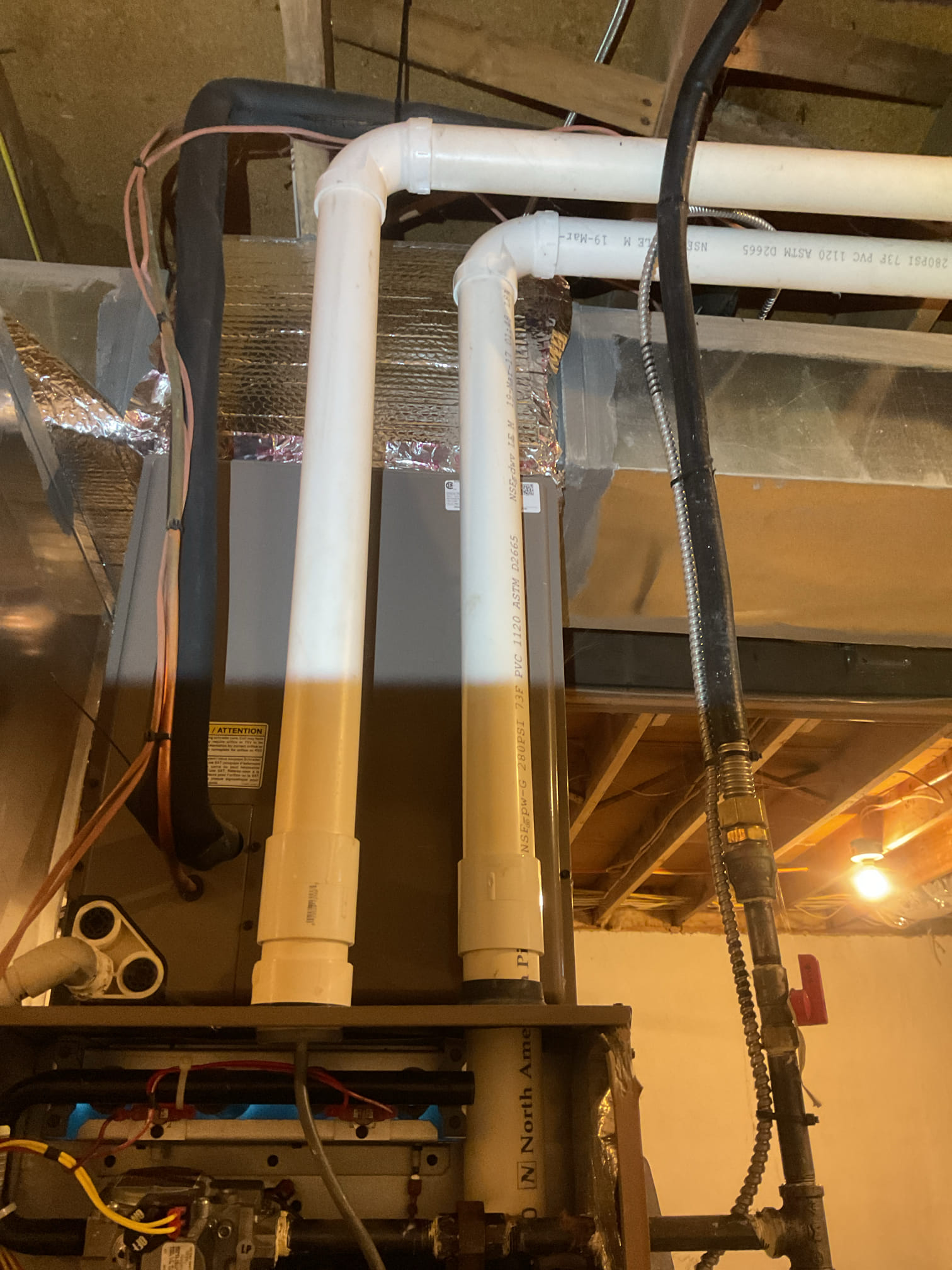 
I arrived to the customers home for no heat they are getting a 3 flash code error on the board for pressure switch issue. I found the  switch wasn’t closing, It had water in the pressure switch hose and the drain line wasn’t draining the water. Found debris at the collector box hose , cleared that and the pressure switch tubing . Got everything back together and turned the system back on . The system pressure switch did close and did fire off the burners. I checked my  combustion and temp splits. The system is back up and running.

I did leave estimates for the customers to go over and review for a contract and some water safeties. 