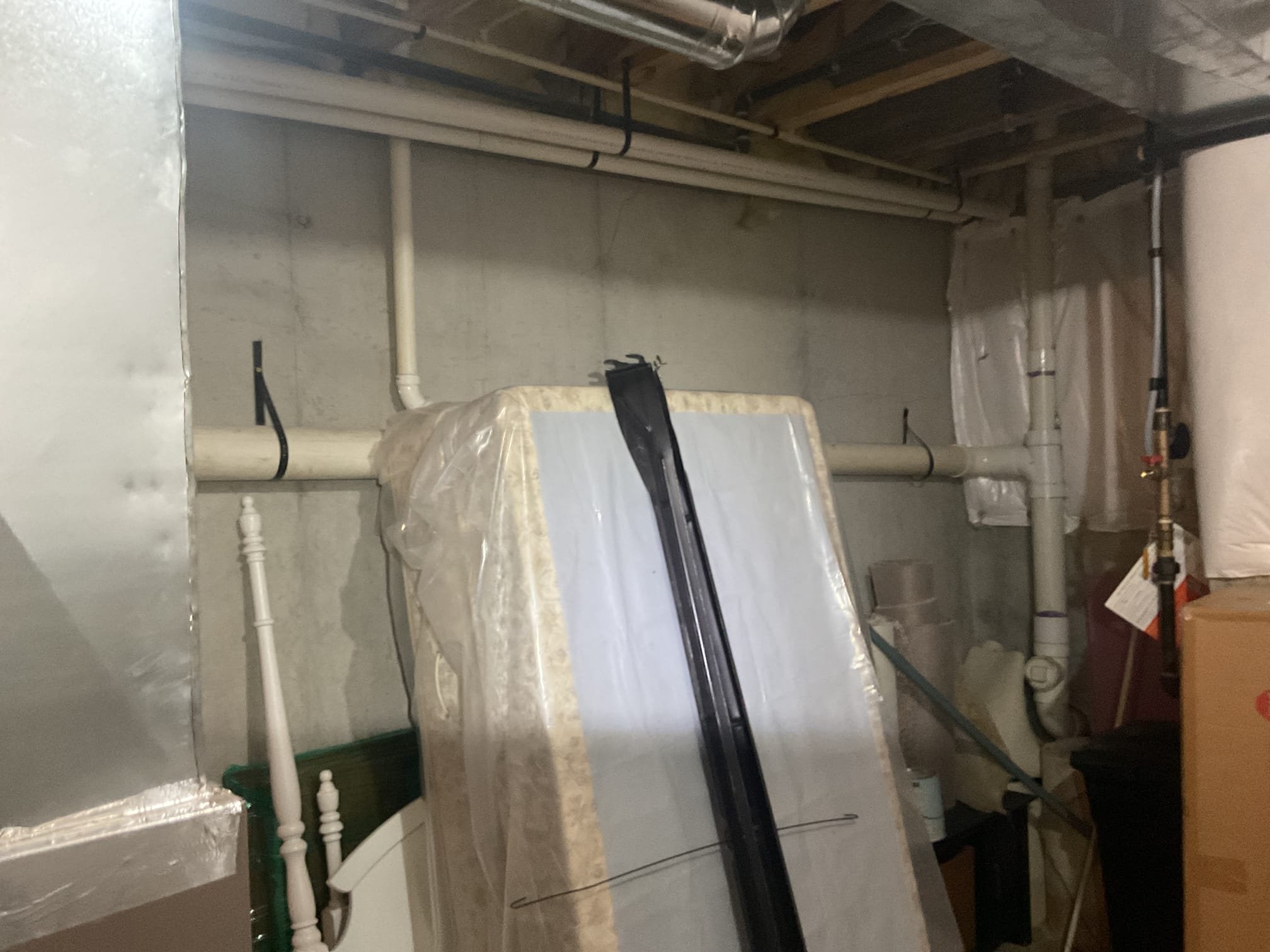 Luis 3-6-26 customer noticed water heater alarm was going off couple weeks ago. There was little of water inside pan. She dried pan, check water heater operation inspect expansion tank and tank had no pressure, tried to add air to tank but was not holding. I replaced expansion tank add 50 psi to expansion tank to match water pressure in the house. Test water heater operation cycle water heater and monitor pressure as it was heating water ok. Water pressure stayed at 50 psi at all time. Expansion tank was under warranty, warranty for expansion tank expires 1-31-27. 