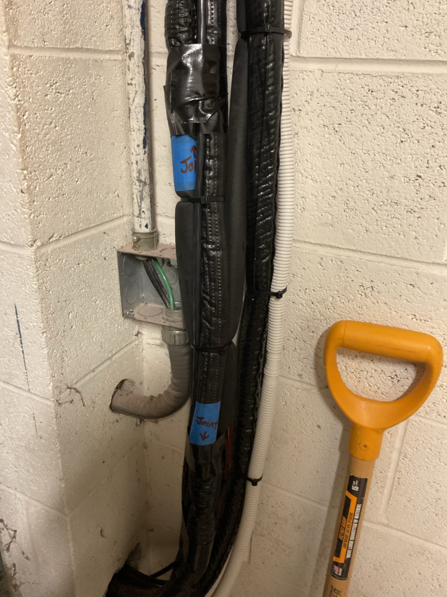 Arrived to start up system and check refrigerant data.
Turned on breaker and set parameters and configured for 208V circuit.
228 overvoltage
197 under voltage
Safety open in .5 seconds. 

Tested system in cooling and heating, monitored refrigerant pressures. 

Length of pipe between outdoor and 9K BTU indoor is 51’
Length of pipe between outdoor and 18K BTU indoor head is 39’
Based on manufacturer install guid for a 9K head with pip in excess of 25’ charge .22oz/ additional foot of pipe. (26x22oz=5.78oz’

For our length of pip between 18K and outdoor, no charge needed. 

Total additional charge needed is 5.78 oz. This was added at install. 

System operating well at this time. 

