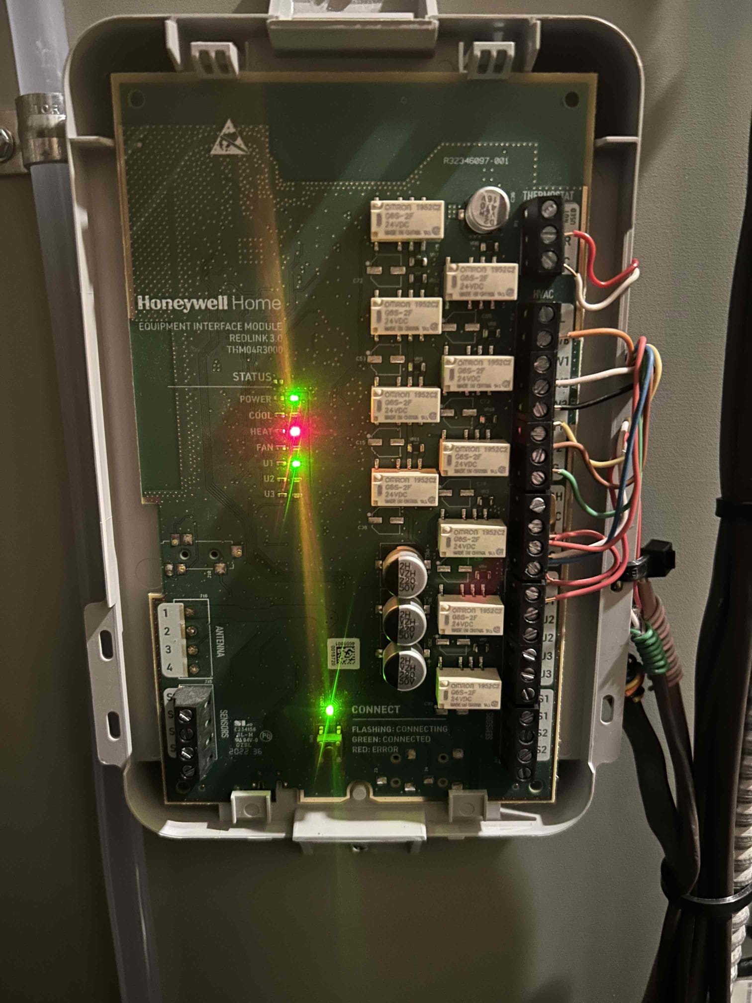 Performed quality assurance check on new heat pump worn propane furnace backup.  Checked all wiring and components.  Discovered T10 EIM board having intermittent issues dropping W call for backup heat.  Replaced EIM board under warranty and tested operation.  Now functioning properly.  

Adjusted low fire manifold pressure from 9.5 to 6” w.c.  High fire set to 10” w.c.  Performed combustion analysis.  Tested both stages of heat pump in heating and cooling mode.  Refrigerant levels normal.  Tested humidifier and condensate pump.  System in good operating condition at this time.  