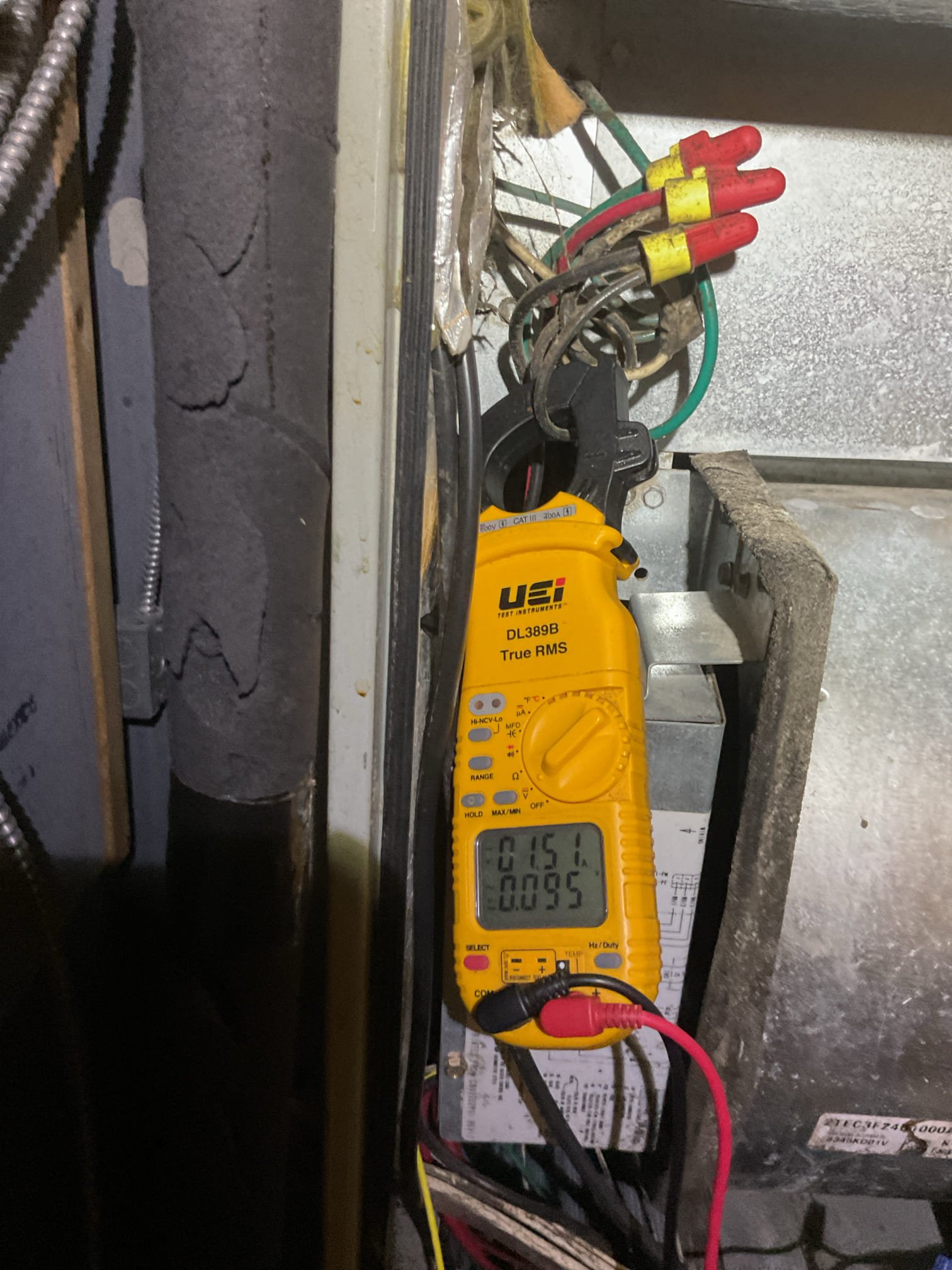 They removed a steam valve from steam side but the steam coil is still hot enough to provide heating if needed.

Replaced 20x20x1 filter.
Measured temperatures rise,
Inspected wiring, controls , electric motors. 
Tested basic operations of AC system. Checked compressor amps, fan amps.
Stem is still being delivered to building so until steam is shut off. Oolong will not operate.

Air handler operation ok however it is 18 years old which is considered beyond replacement age. Consultations for system replacement are free from Dibiase. 
