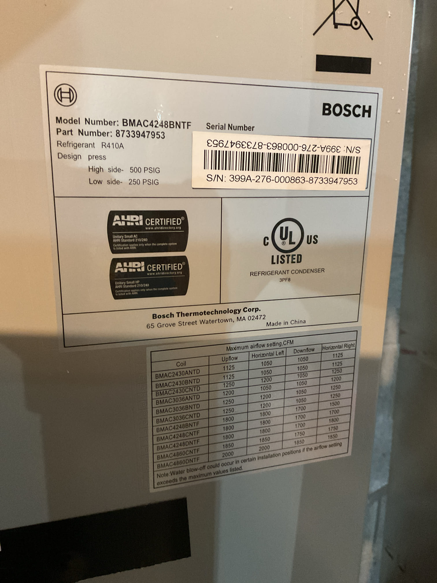 3/16/26 Dan 


I arrived to the customers home to service their 1 yr old Bosch  a/c system . I checked the wiring connections and the voltages . I checked and replaced the indoor air filter , the filter size is 16x25x4 supplied by the customer. I Inspected the indoor coil and tested the primary drain pan and cleared and tested the ez trap . I flushed the drains with water to tested the trap and the pump. I Took indoor temp splits at the return and the supply  and checked the blower motor amperage draws. I looked at the outdoor unit wiring connections and voltages . I inspected  the outdoor components and checked my unit pressures by using super heat sub cool method.  Everything is working fine at this time of service. 
Collected for $89.00 paid by cc. 