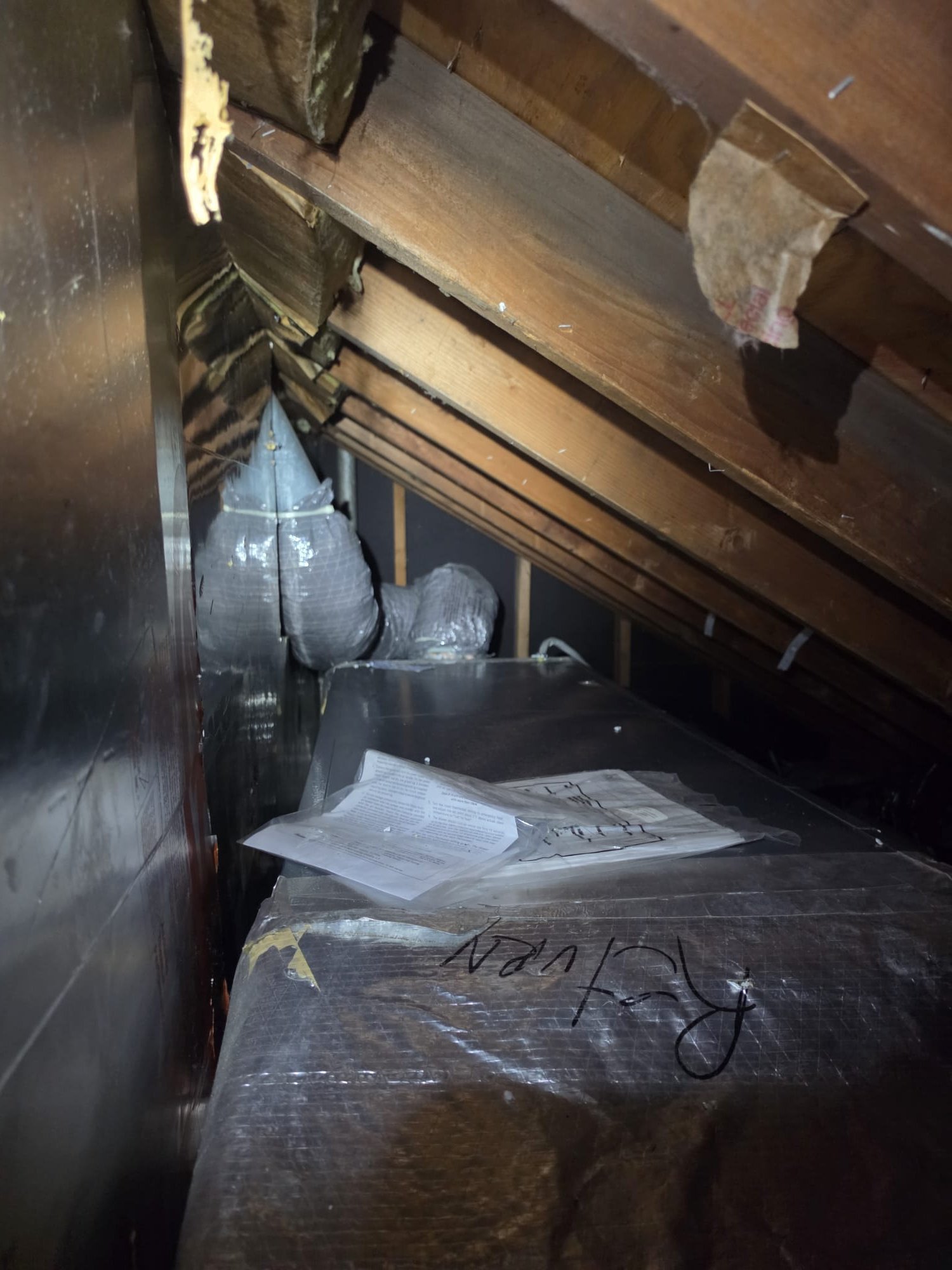 Collected information to provide a propsal to replace ductwork in kneewall space