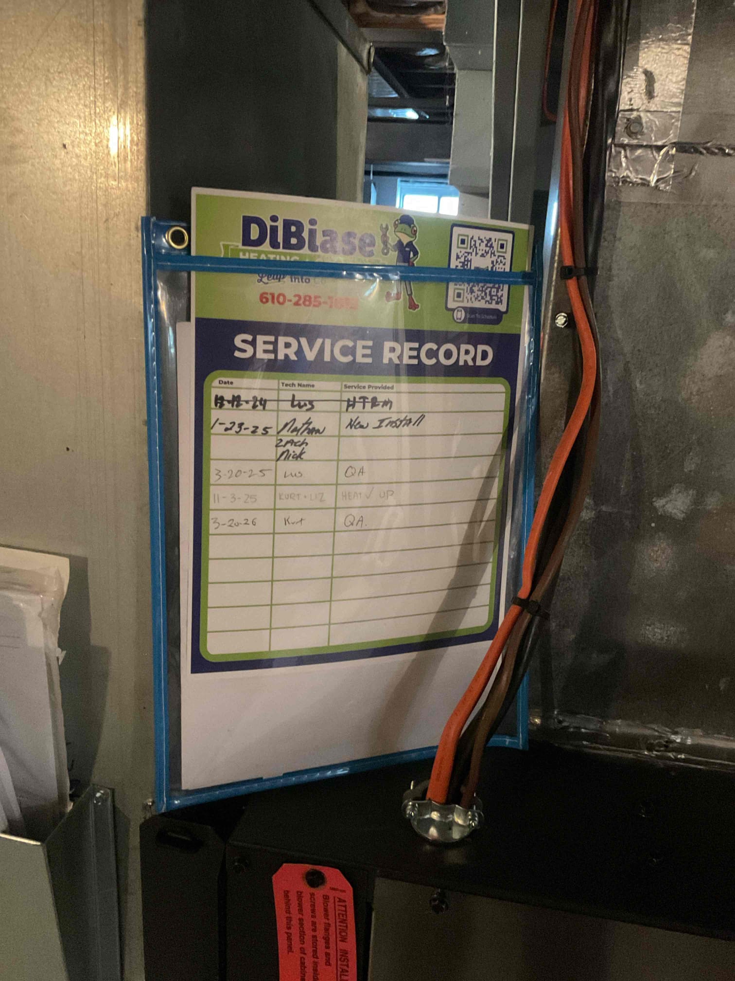 3/20/26. Performed quality assurance on recently installed climate master geothermal system. Checked loop pressure it was 45psi very good. Checked temperature rise which was 18 degrees. Checked water loop temperature split it was 6 in heating mode. Checked all electrical connections and components. Duct work was sealed. Found that the geo airflow was correct. Explained to homeowner that it is a variable speed blower and will be louder when it fully ramps up. Also ran geo in cooling mode . Geothermal is working properly at quality assurance. 