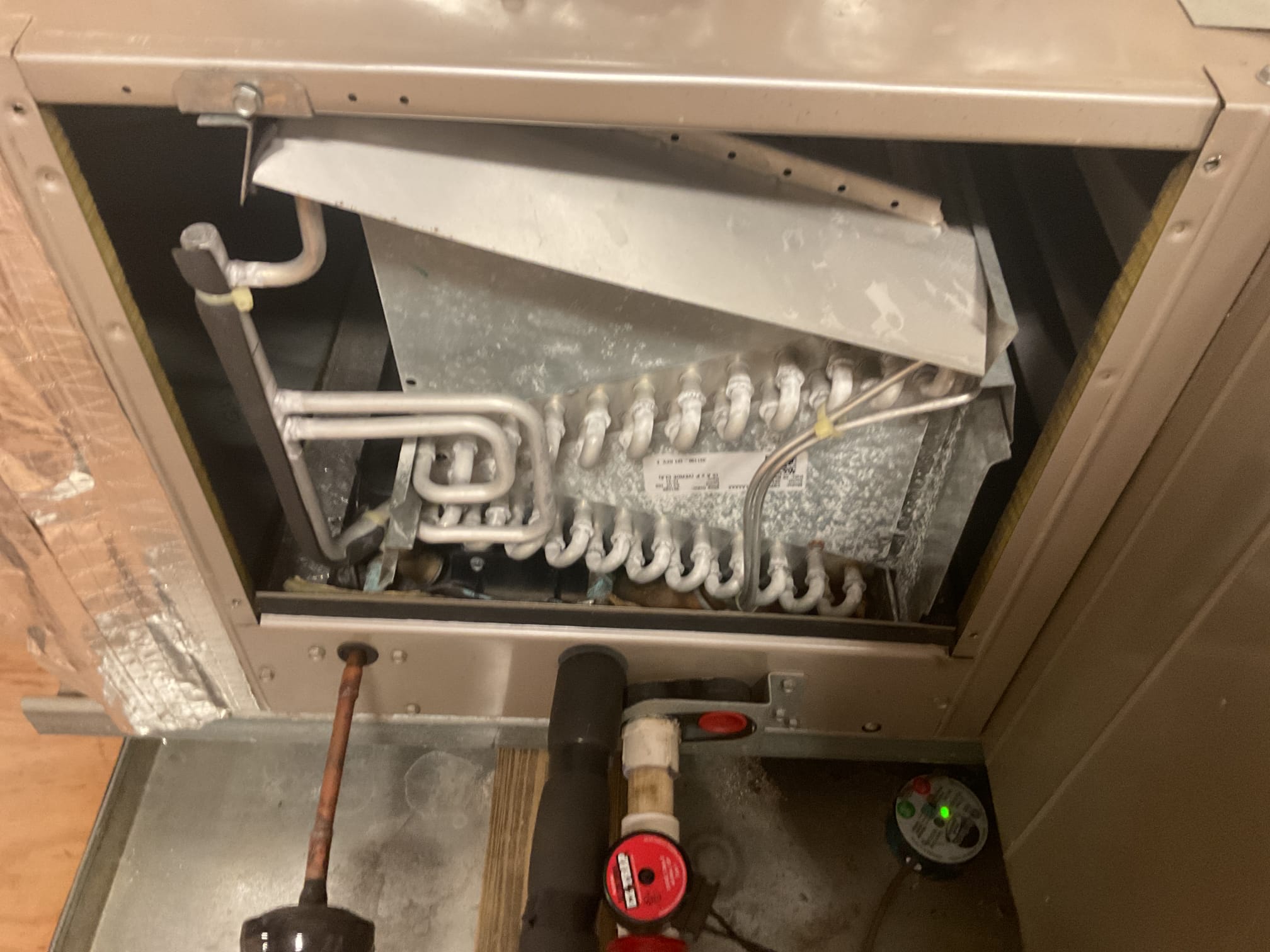 3/23/26 Kurt + Liz
4 AC Tuneups on 13 year old R410A Carrier Air Conditioners. 

Started at indoor systems, checked all electrical connections, all electrical components functioning properly. Tested return and supply temperatures, all systems have appropriate temp split. Checked static on all 4 systems/ static ok. 

Visually inspected coils and blower motors , all in ok condition. Poured water down drain lines to ensure there are no blockages and that there is proper drainage. Did notice no system has surge protection, informed customer of benefits of surge protection. 

At outdoor checked all electrical connections including total system voltage, compressor amps, and capacitors, all electrical components functioning properly on all 4 systems. 

Checked refrigerant levels on all systems, refrigerant levels in good range. 

All systems operational at time of service but past age of life expectancy. 