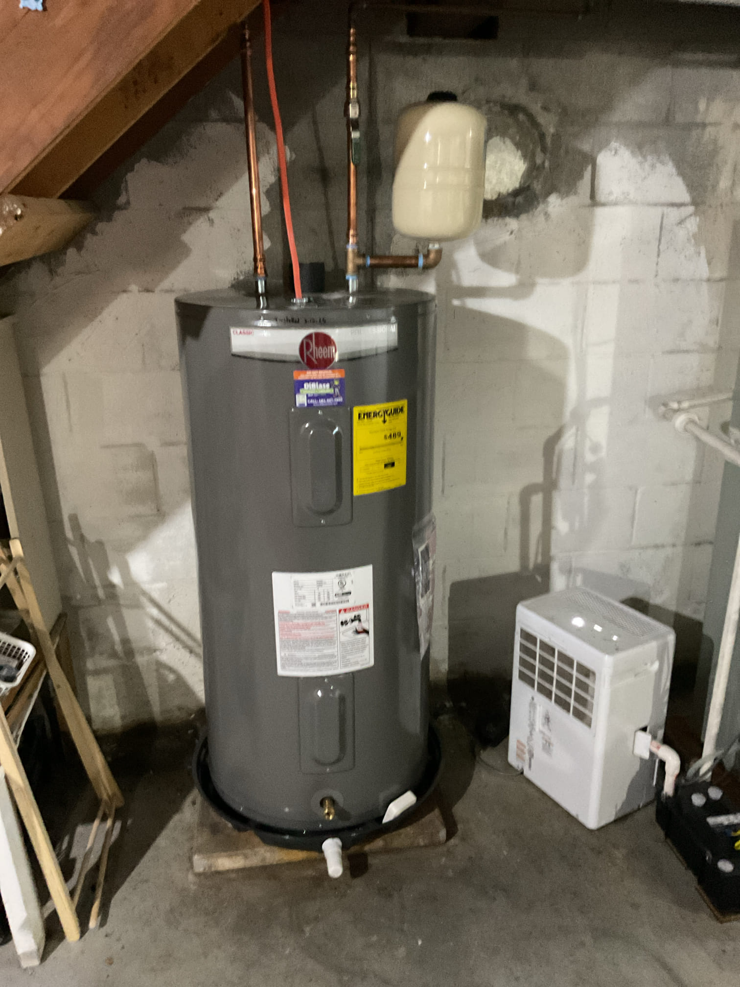 Upon arrival, found wires at breaker panel not connected to breaker and were never tightened so one of the wires popped out.  Also wrote install date and capped water heater pan drain.  Tested everything.  System working to standards.  