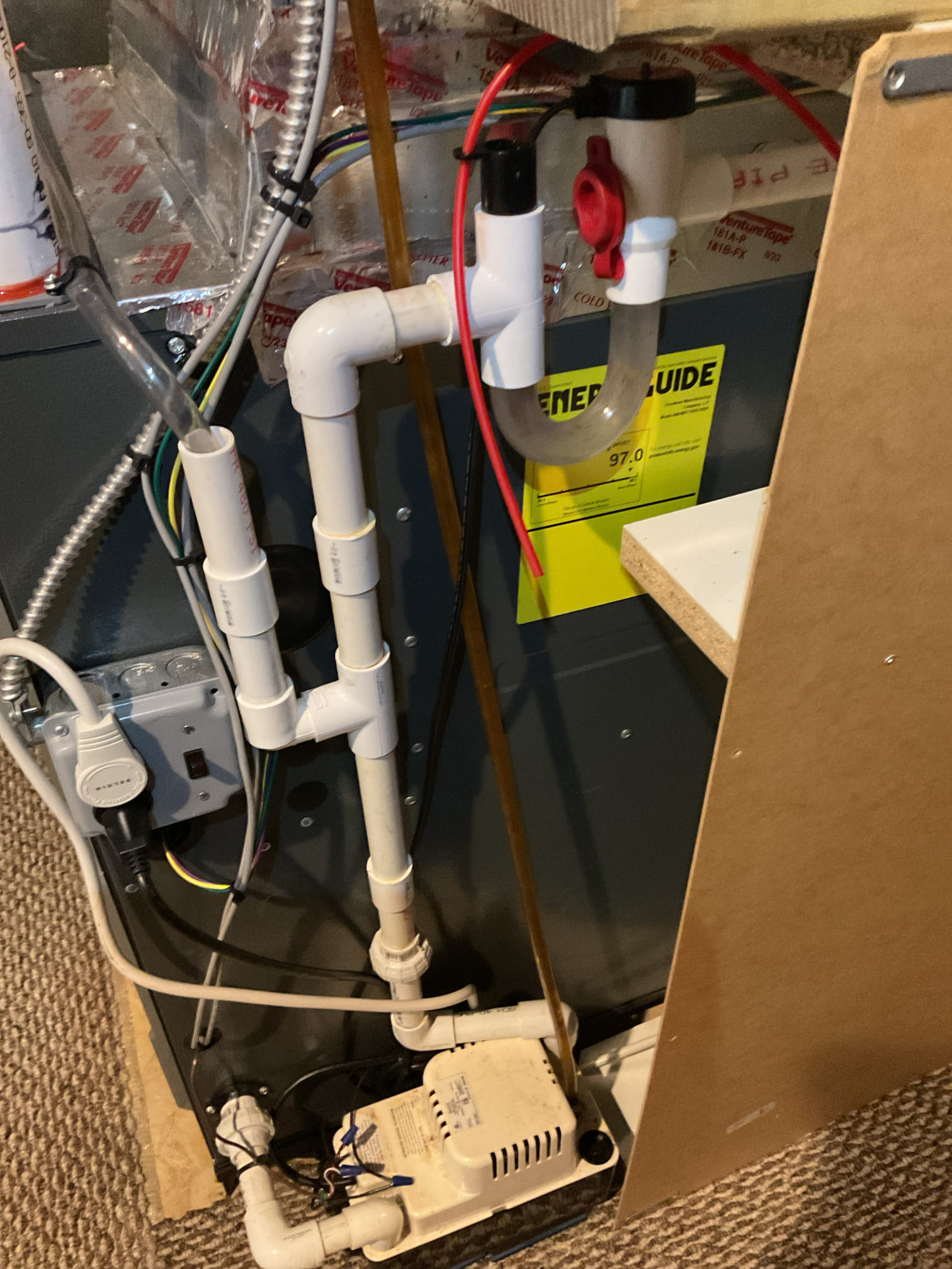 3/24/26 Dan 

I arrived to the customers home to service their 2 yr old Amana a/c system . I checked the wiring connections and the voltages . I checked and replaced the indoor air filter , the filter size is 16x25x1. I Inspected the indoor coil and tested the primary drain pan and cleared and tested the ez trap . I flushed the drains with water to tested the trap and the pump. I Took indoor temp splits at the return and the supply  and checked the blower motor amperage draws. I looked at the outdoor unit wiring connections and voltages . I inspected  the outdoor components and checked my unit pressures by using super heat sub cool method.  Everything is working fine at this time of service. No recommendations at this time .

