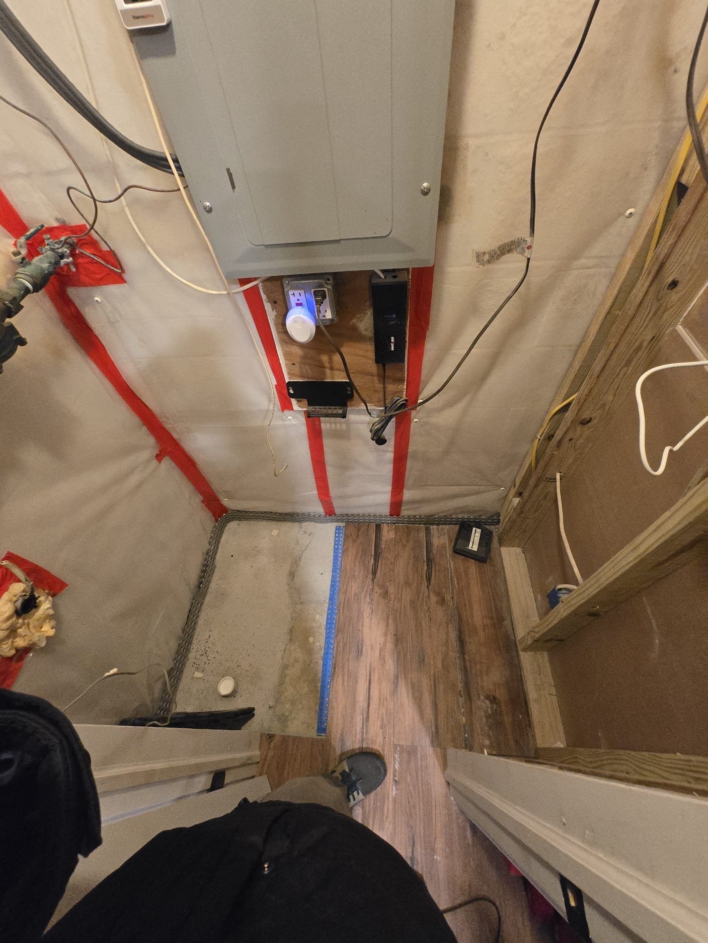 Estimate for dehumidifier, discuss a whole house solution to help plan for addition