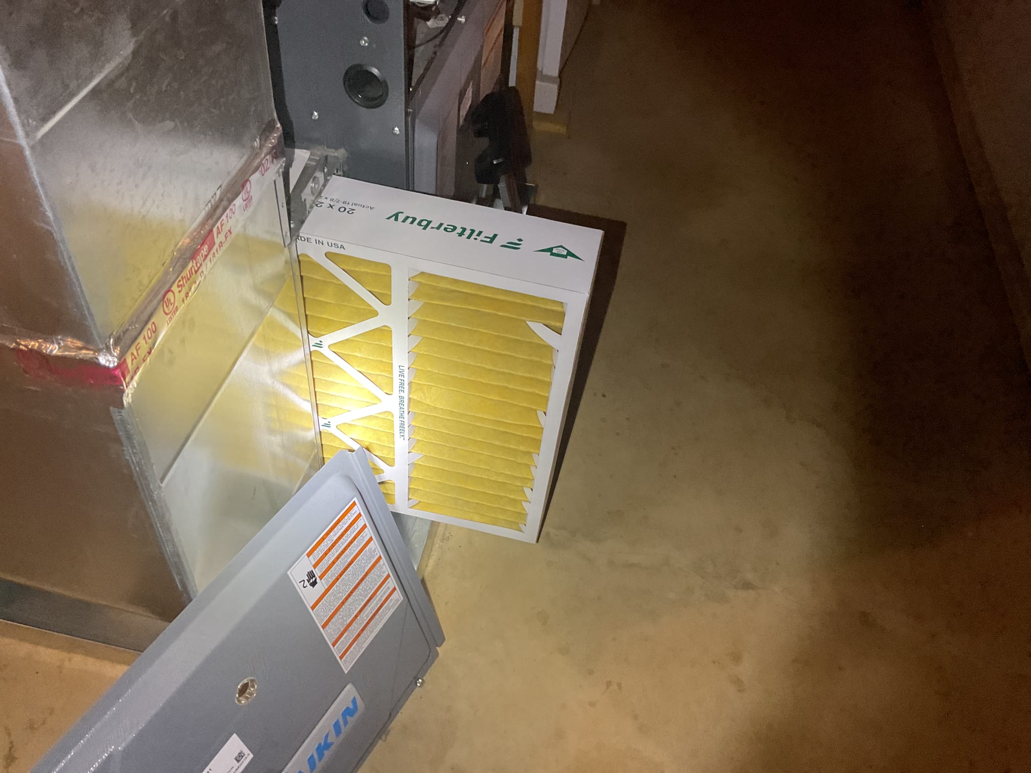 3/26/26. Performed precision a/c tune up on (2) 2019 Daikin a/c’s. 1st floor media filter is ok, homeowner provided 20x20x1 air filter for 2nd floor. Checked all electrical connections and components. Tested condensation pumps and flushed with water. Homeowner mentioned to me that the gas furnace for the 1st floor was not working properly. Found modulating propane gas furnace locked out on a code 88. Communication error from the circuit board. Reset and furnace did operate but found that the gas valve was not making a clicking noise when it first gets power. Called tech support. Found main control board is not working properly. Board is under parts warranty for 12 years. Ordered new circuit board. Also burners are rusting away. Provided option to replace with (5) stainless steel burners, customer agreed. Also checked refrigerant pressures and temperatures. Both a/c s are working at time of service.  When we return will need to install x-13 surge protector, board , and 5 stainless steel