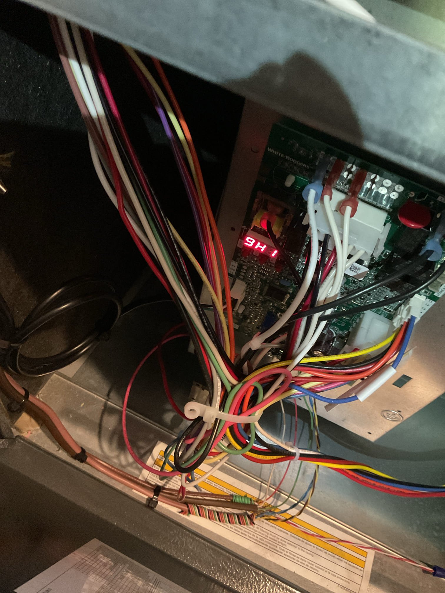 I arrived for a noise on the duct work , I ended up completing the customers a/c check up , he was scheduled in may. I checked all my static pressures for heating and cooling. Cooling static is good , heating static is on the higher end of the performance chart . The filter was replaced  and I secured a plate in the blower compartment that was loose also causing the duct noise . He will monitor the duct noise and I will speak with Mike and Joe . 

I arrived to the customers home to service their 4 month old Goodman  a/c side of the system . I checked the wiring connections ans the voltages . I checked the indoor air filter , the filter size is a 413 . I Inspected the indoor coil and tested the primary drain pan and cleared and tested the ez trap . I flushed the drains with water to tested the trap and the pump. I Took indoor temp splits at the return and the supply  and checked the blower motor amperage draws and the static pressure. I looked at the outdoor unit wiring connections and 