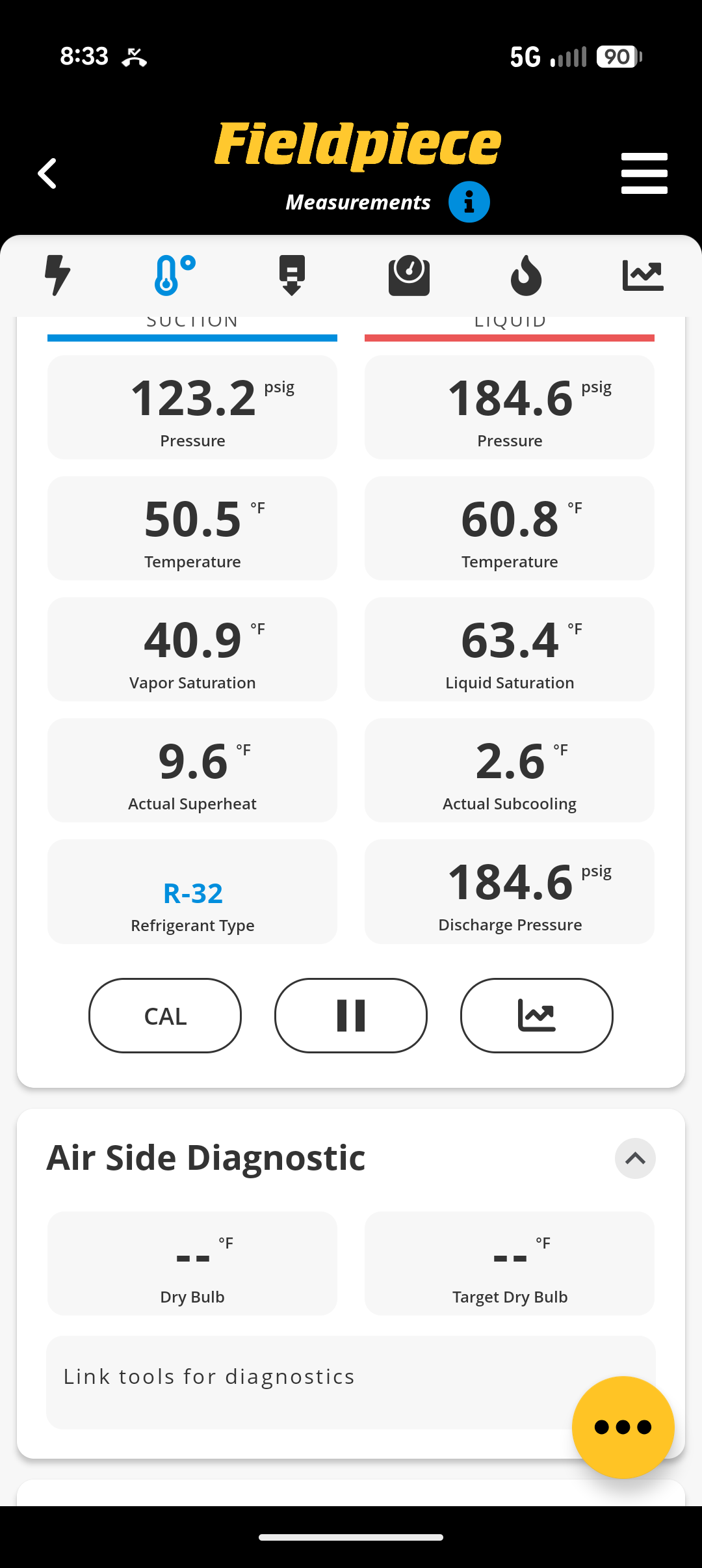 Completed AC tune up for 2.5 Ton Amana AC system

16x20x1 filter ok 
Indoor and outdoor coils in good condition 
Inspected wiring, controls, electric motors and components. Indoor blower motor has surge protector, outdoor equipment does not. Provided email estimate
 
Measured temperature split and static pressure 
Inspected drains; cleared EZ trap, tested pump; added treatment tabs to drain pan. 
Checked integrity of compressor motor (mega ohm test)

Assessed refrigerant charge checked pressures. 

AC system operating well at this time. 

*Steam is still on to campus so cooling not truly available until April 17 when Steam will be shut off. 