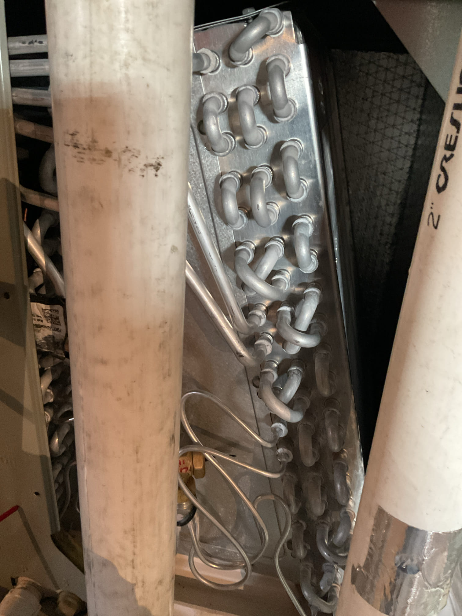 3/30/26 Dan 

I arrived to the customers home to service both their 7 yr old American standard a/c systems . I checked the wiring connections and the voltages on both systems . I checked and replaced the indoor air filter for the 2nd floor system (supplied) . The customer will get a filter for the 1st floor system the filter size are (2) 413 . I Inspected both indoor coils and tested the primary drain pan and cleared and tested the ez traps. I flushed the drains with water to tested the trap and the pump. I Took indoor temp splits at the return and the supply on both systems ,  and checked the blower motor amperage draws. I looked at the outdoor units and the  wiring connections and voltages . I inspected  the outdoor components and checked my unit pressures by using super heat sub cool method.  Everything is working fine at this time of service for both systems. 

Recommended a few options for the customer to review for both systems: 
For air purification and surge protection for the 