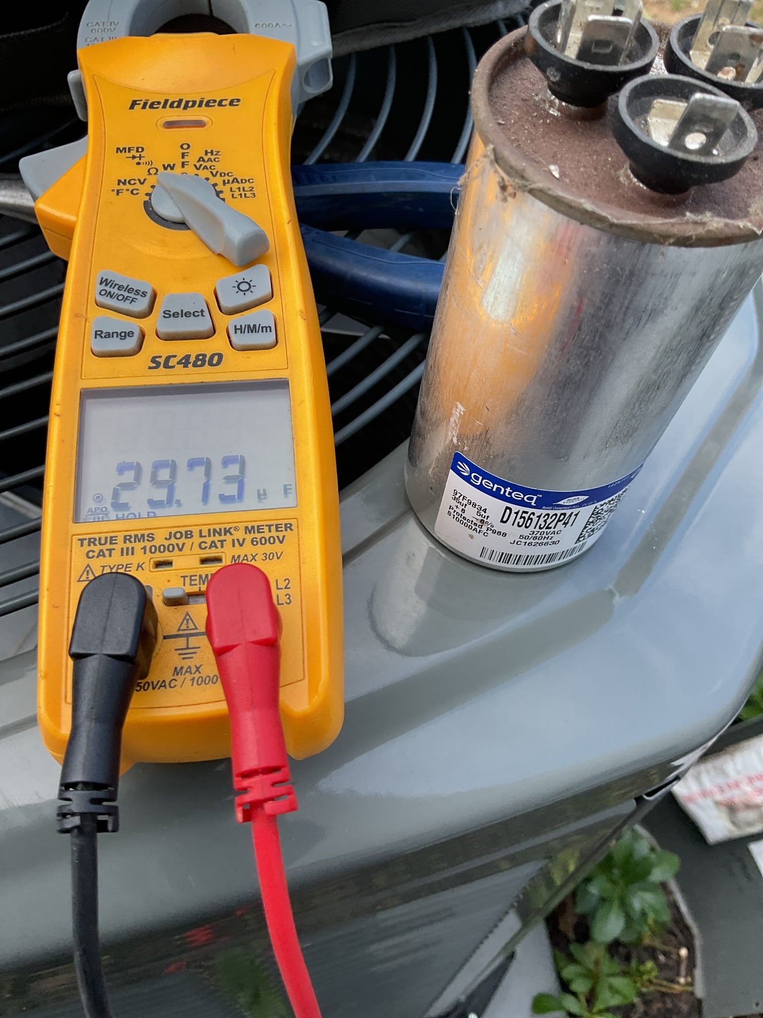 3/30/26 Dan 

Replacement of capacitor and contactor for addition unit . Collected full balance for completion . Paid by cc. For $ 743.13 
