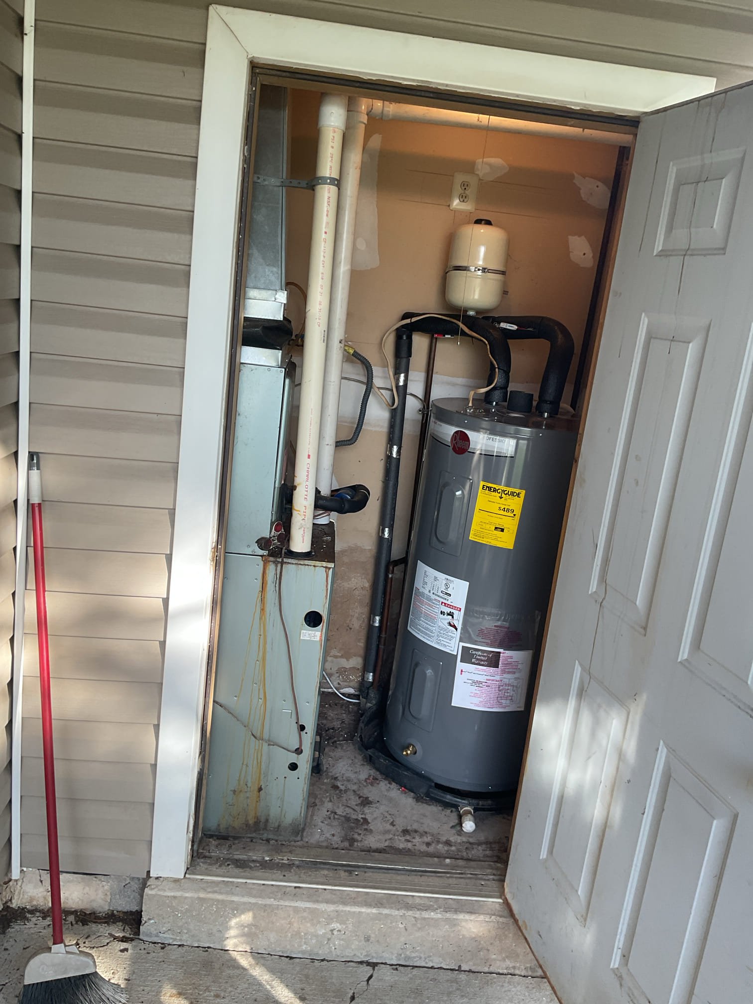 Luis 4-1-26 performed ac tune up in rheem ac unit from 2011 ton and half. Visual inspection on hvac is poor. Water sings around heater, ac coil and drain system, test ac operation, compressor took longer to start. Found drain completely clogged. Clear drain and test pump. Provided estimate to replace trap and pump. Check indoor coil, bad shape, showed condition to customer, I found gas leak coming from gas valve connection, I shutoff gas to heater and provided estimate to repairs gas leak. On outdoor unit found all electrical components covered by mice nest. I clear most of it. All components are in bad shape. Electric reading below standard, I provided estimate for repairs and recommendations, customer decided to get an estimate to replace system, 
• No obligation quote to replace system
• A Comfort Specialist will provide several options to suit your comfort needs and budget
• New equipment can offer better reliability, greater efficiency and improved comfort
• Higher efficiency mode