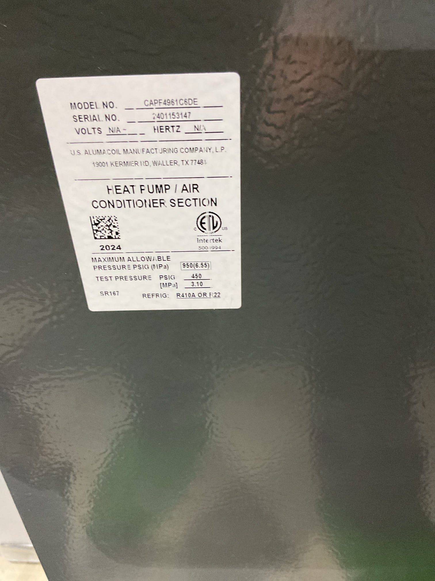 Completed (2) AC tune ups
1st floor system 4 Tons Amanda installed 11/2017, mdoor coil replaced 2024
2nd floor system 2 Tons installed 4/29/24

Both filters are clean: (Aprilaire 413 basement; 14x25x1 at second floor system)

For each system:
Indoor and outdoor coils in good condition; cleaned outdoor coil of 4 to. System with water, hosebib right by unit. Back side and left sid has so,e debris
Inspected wiring, controls, electric motors and components; left estimates for surge protectors
Measured temperature split and static pressure 
Inspected drains; cleared EZ trap at 2nd floor system, tested pump; added treatment tabs to drain pan. Ty basement system does not have an overfill protection switch. Provided email estimate for EZ trap with cleanout
Checked integrity of compressor motor (mega ohm test)

Assessed refrigerant charge checked pressures. 

Provided estimate that is comprehensive and includes complete surge protection and the drain overfill/cleanout for basement system. 

AC 