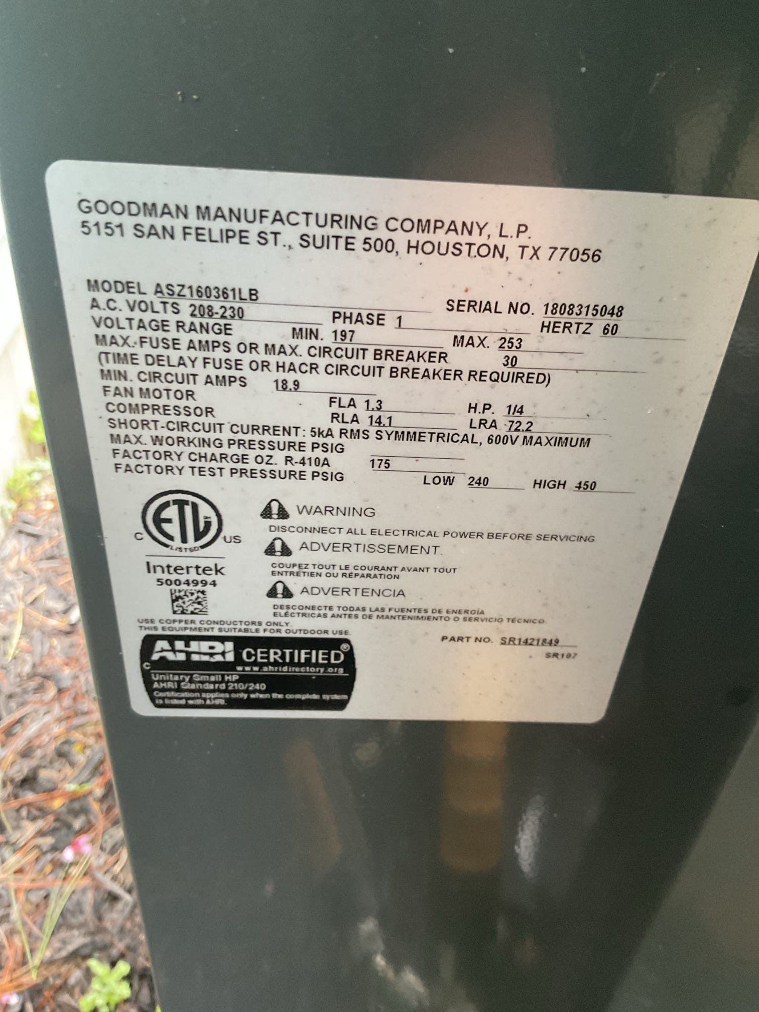 Completed heat tune up for heat pump with 10KW electric heat kit,

Replaced Aprilaire 313 filter provided by homeowner.  Last replaced April of last year. Was very dirty recommend replacing every 3-4 months. 
Found the core sense module at outdoor unit locked out on “3 flash” compressor short cycling” this is caused by the filter being so dirty that it causes air flow restriction and then high pressure lockouts on the refrigerant control circuit.
This will cause the electrical heat to take over which is costly. 
With new filter and resetting the lockout the heat pump ran very well with good refrigerant pressures, 

Indoor and outdoor coils in good condition.
Inspected wiring, controls, electric motors and components. 10KW electric heat kit 40A: Good; there are no surge protectors on either of the (2) circuits of the system. Provided email estimate to install surge protector at indoor blower motor and at outdoor unit, 
Measured temperature rise and static pressure
Inspected drains. 
Ver