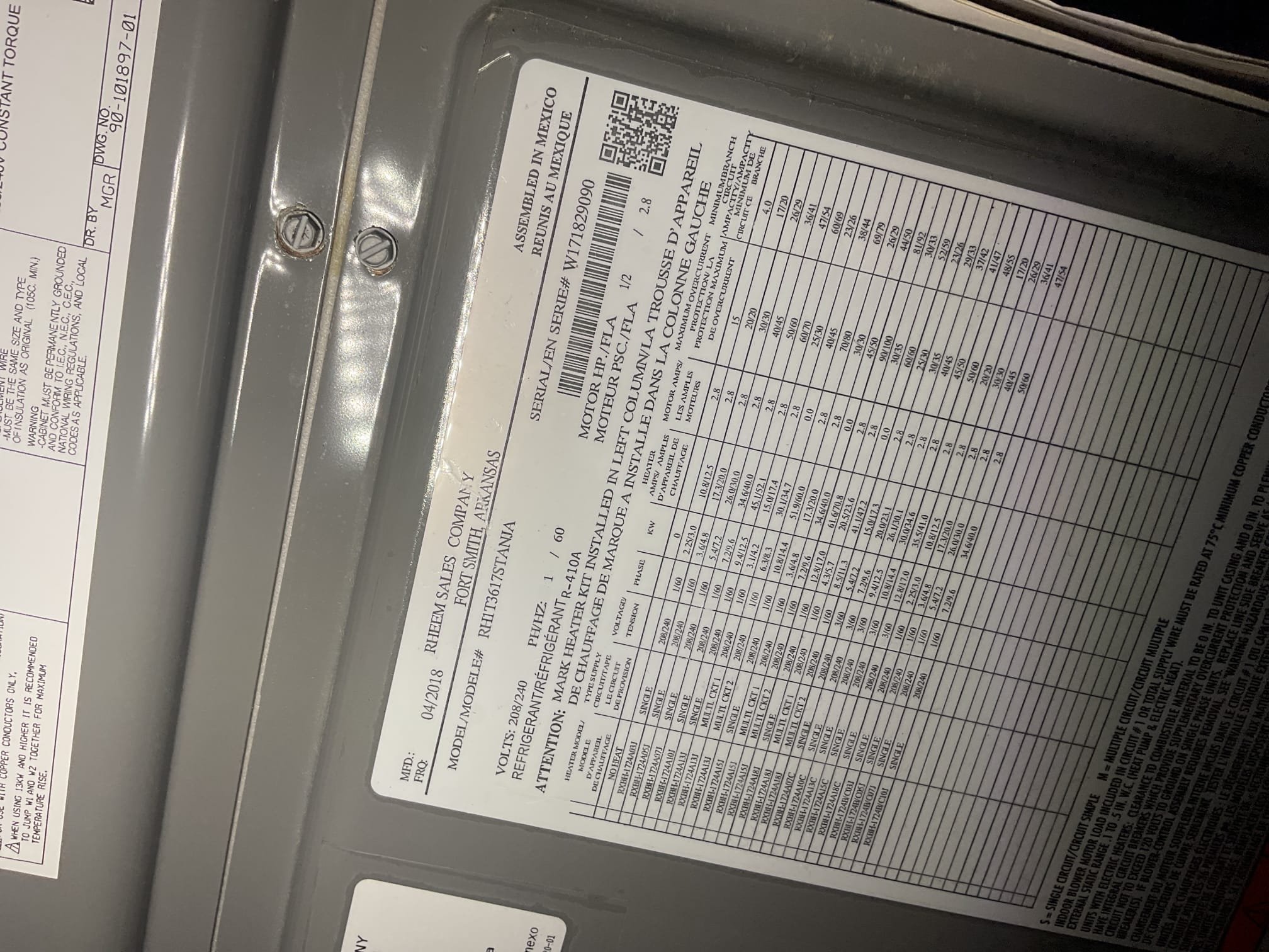 4/3/26. Fully assessed no cooling situation on 2018 rheem a/c system. Gave system a call for cooling when I arrived. Found inside unit running but only condenser fan was running outside. Found blown 40/5 capacitor. Provided options to repair. Homeowner decided to go with signing up for the maintenance plan. Replaced 40/5 capacitor and installed (2) zap pro surge protectors for inside blower motor and to protect outdoor a/c. Checked 410a refrigerant pressures. A/c is working properly at time of service. 