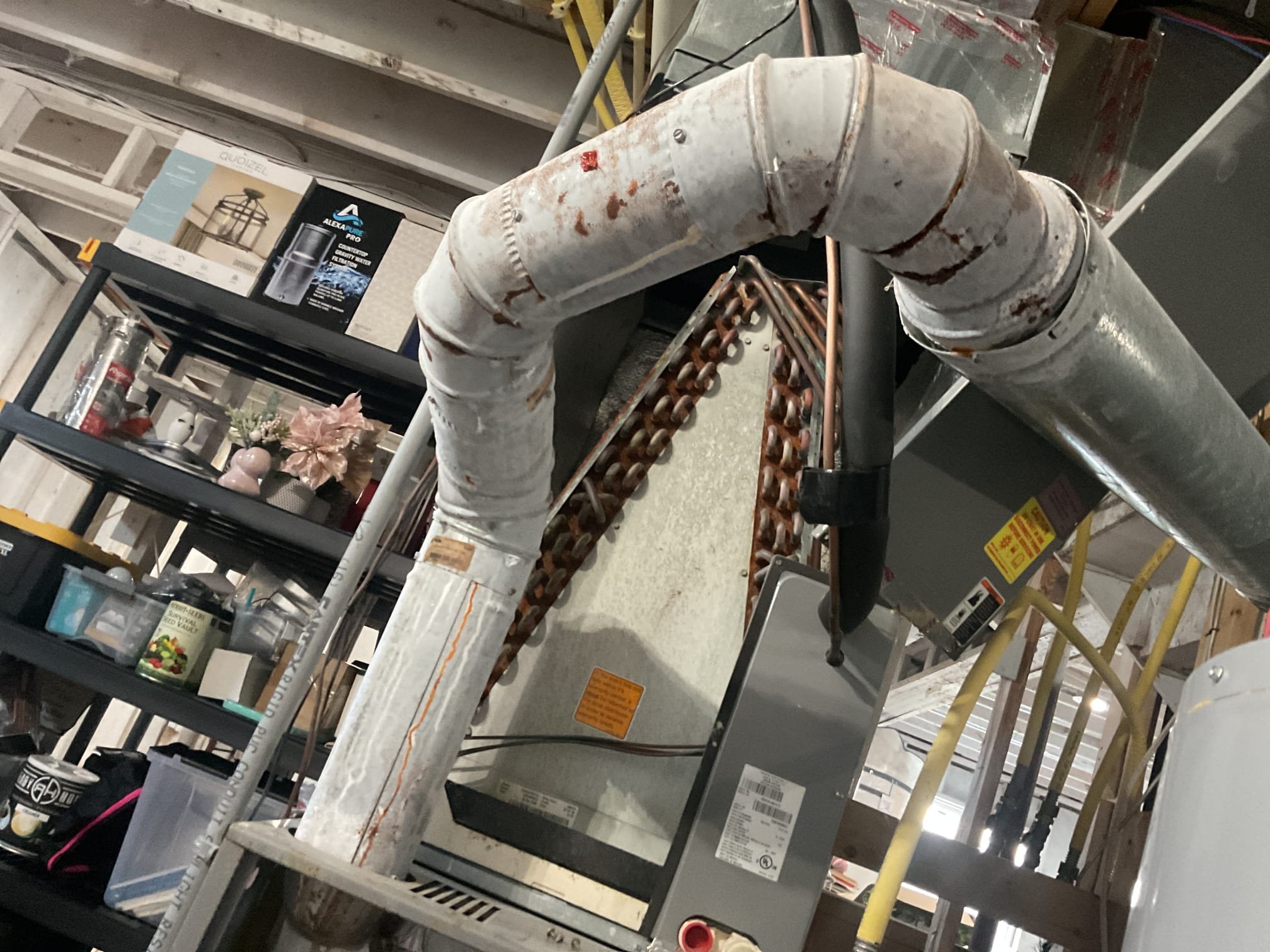 4/3/26. Fully assessed no heating situation on 2008 80% comfort maker propane gas furnace. Found flames coming on but no blower motor. Found blower motor getting power but not running. Found failed run capacitor but blower motor is also not spinning smoothly. Also found exahaust pipe rusting away. Provided estimates to repair but also found a lot of rust inside heat exchanger. Entire system should be replaced. Need to Set up appointment to have someone come out to give a replacement quote. Can’t complete a/c tune up do to blower not working. 