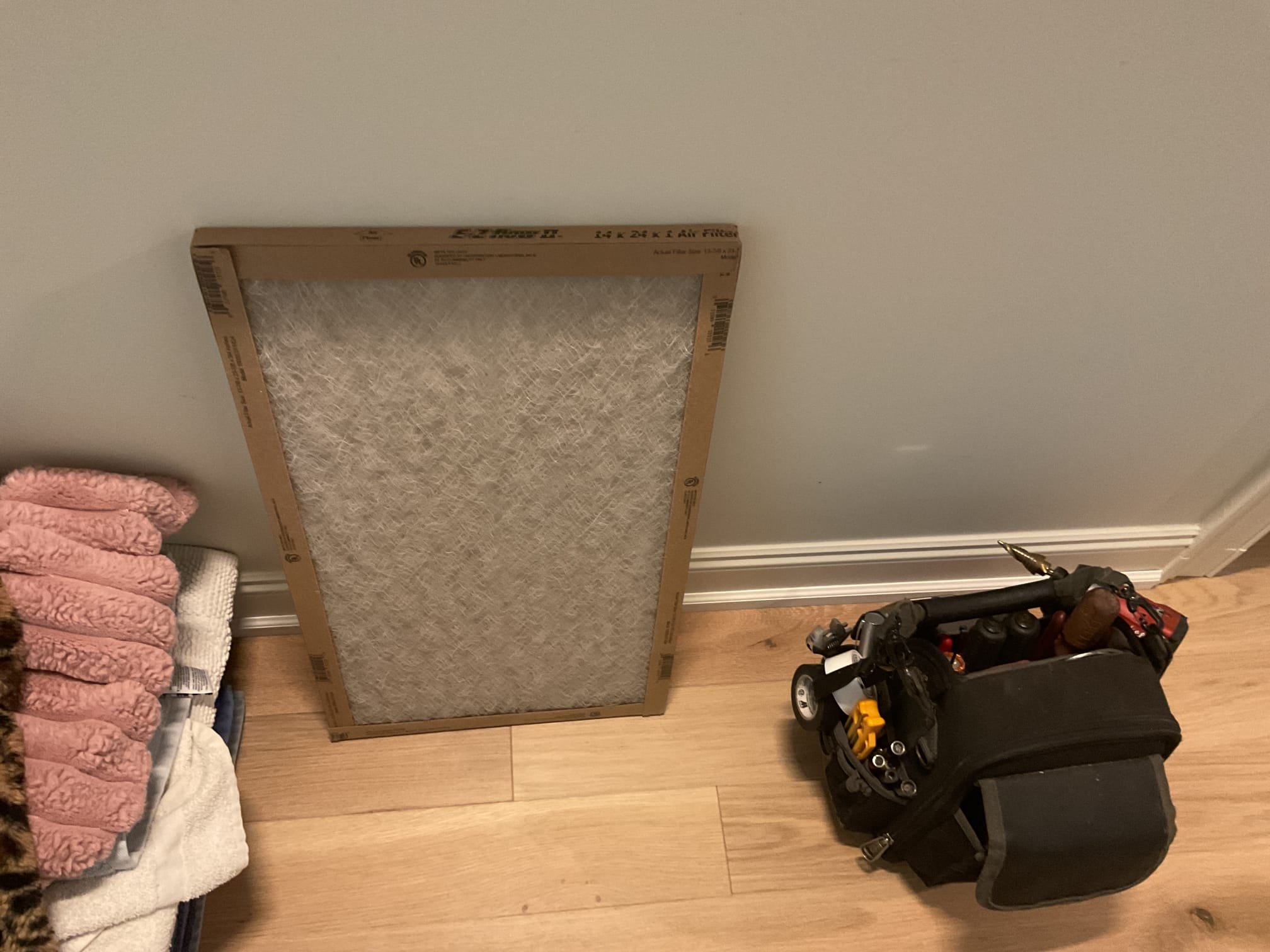 4/6/26. Performed precision a/c tune up on 2015 Fujitsu mini split with (4) ducted air handlers. Replaced 12x30x1, (2) 12x24x1, 14x24x1 air filters provided by homeowner. Recommended to them to buy the cheap air filters for better air flow.  Checked temperature split. Found no water protection under attic air handlers. Explained to homeowner that a good option would be (2) metal drain pans with WiFi rope leak detectors. He is considering getting gas in the home. Recommend to him to install (2) gas furnace a/c’s (1) for the first floor (1) for the second floor. Set up appointment with our office to give replacement quotes. 