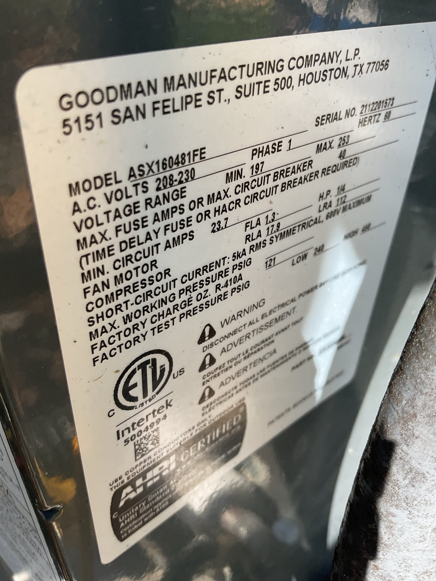 Completed AC tune up for 4 Ton Amana AC system

Aprilaire 213 filter Ok
Indoor and outdoor coils in good condition 
Inspected wiring, controls, electric motors and components; 
Measured temperature split and static pressure 
Inspected drains; clears EZ trap, tested pump; added treatment tabs to drain pan. Left estimate for wet switch. Additional water safety that is wired to shut equipment down if water is detected on floors near equipment. 
Checked integrity of compressor motor (mega ohm test)

Assessed refrigerant charge checked pressures. 

AC system operating well at this time. 